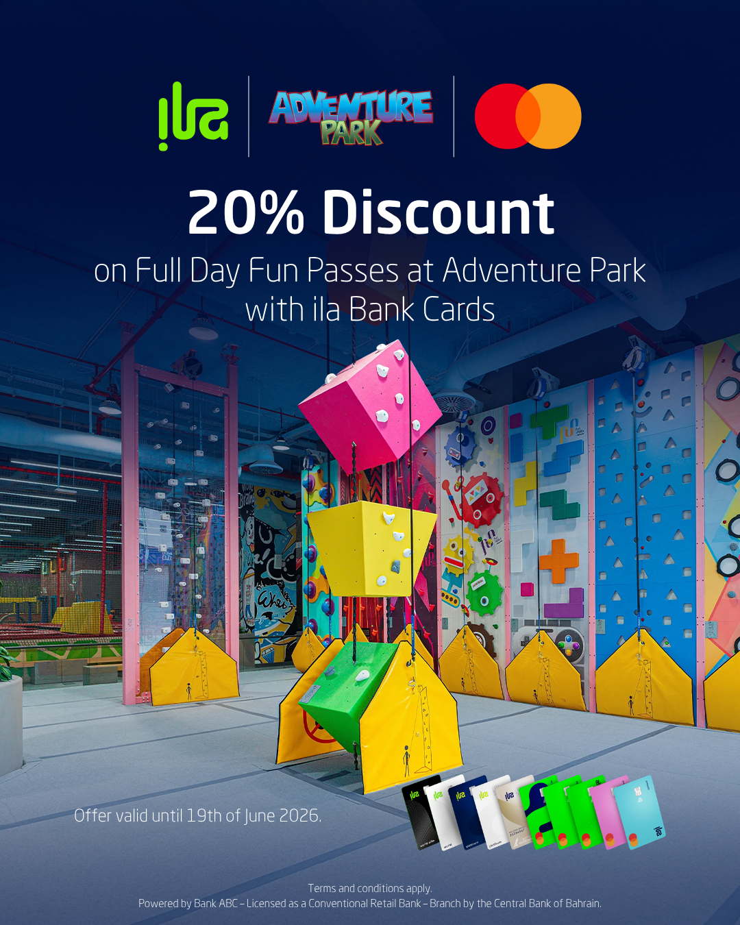 Adventure Park Bahrain Facebook ad: Book Your Tickets Online Today!