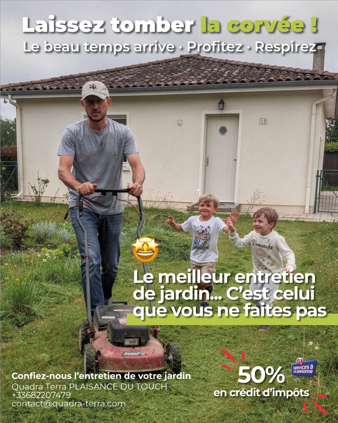 Quadra Terra Tournefeuille Facebook ad from May 12, 2026
