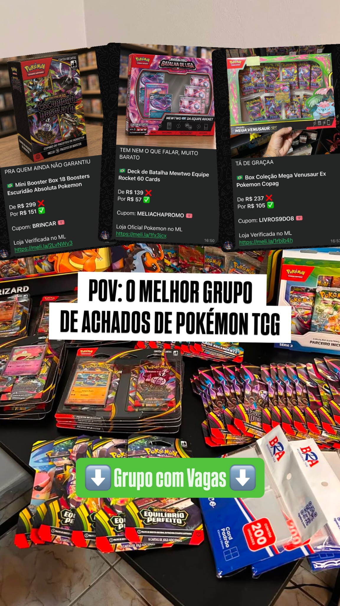Promo Clube Tcg Facebook ad: Quer pagar barato em TCG?