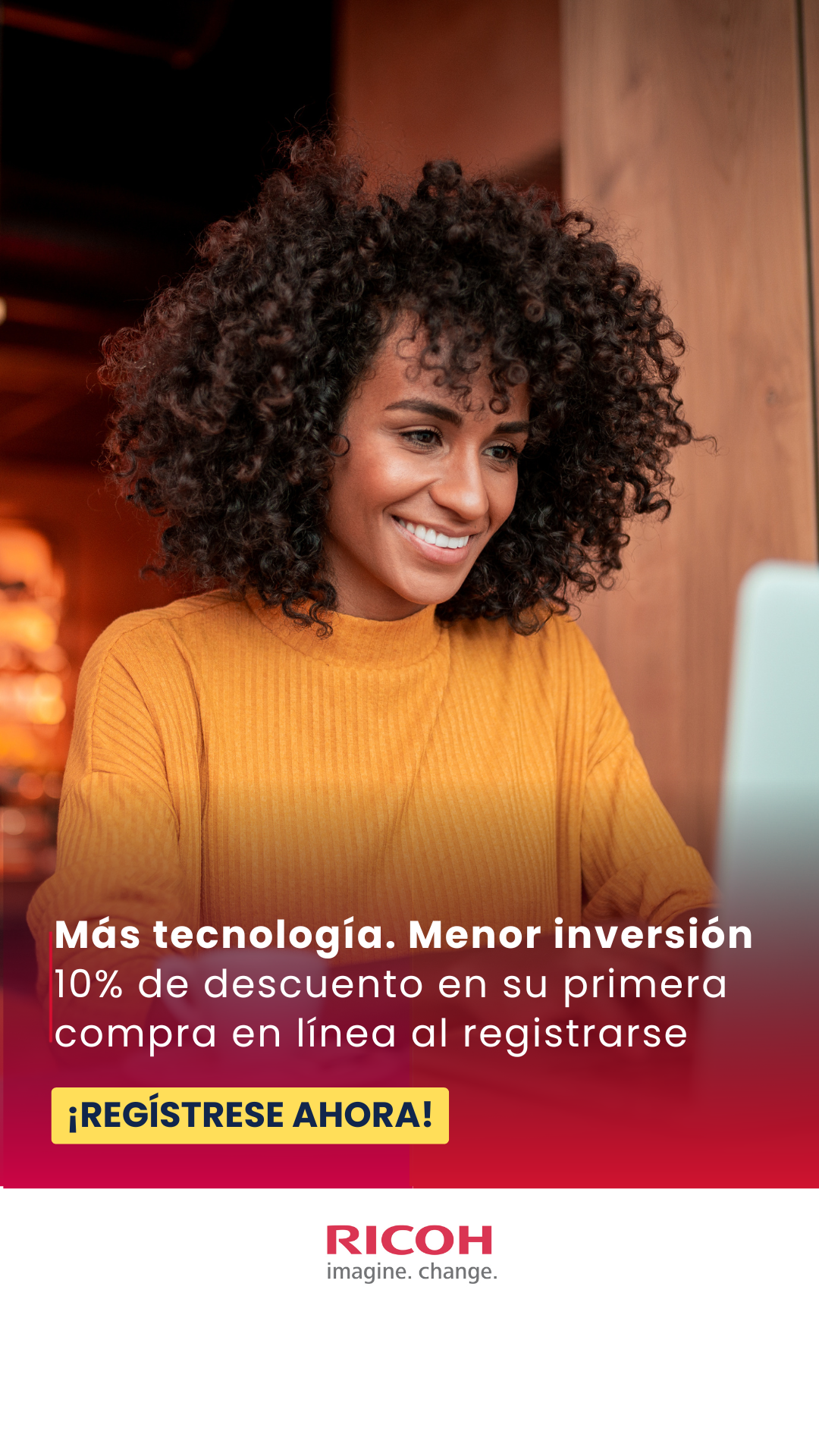Tienda Ricoh Facebook ad: Regístrese Aquí