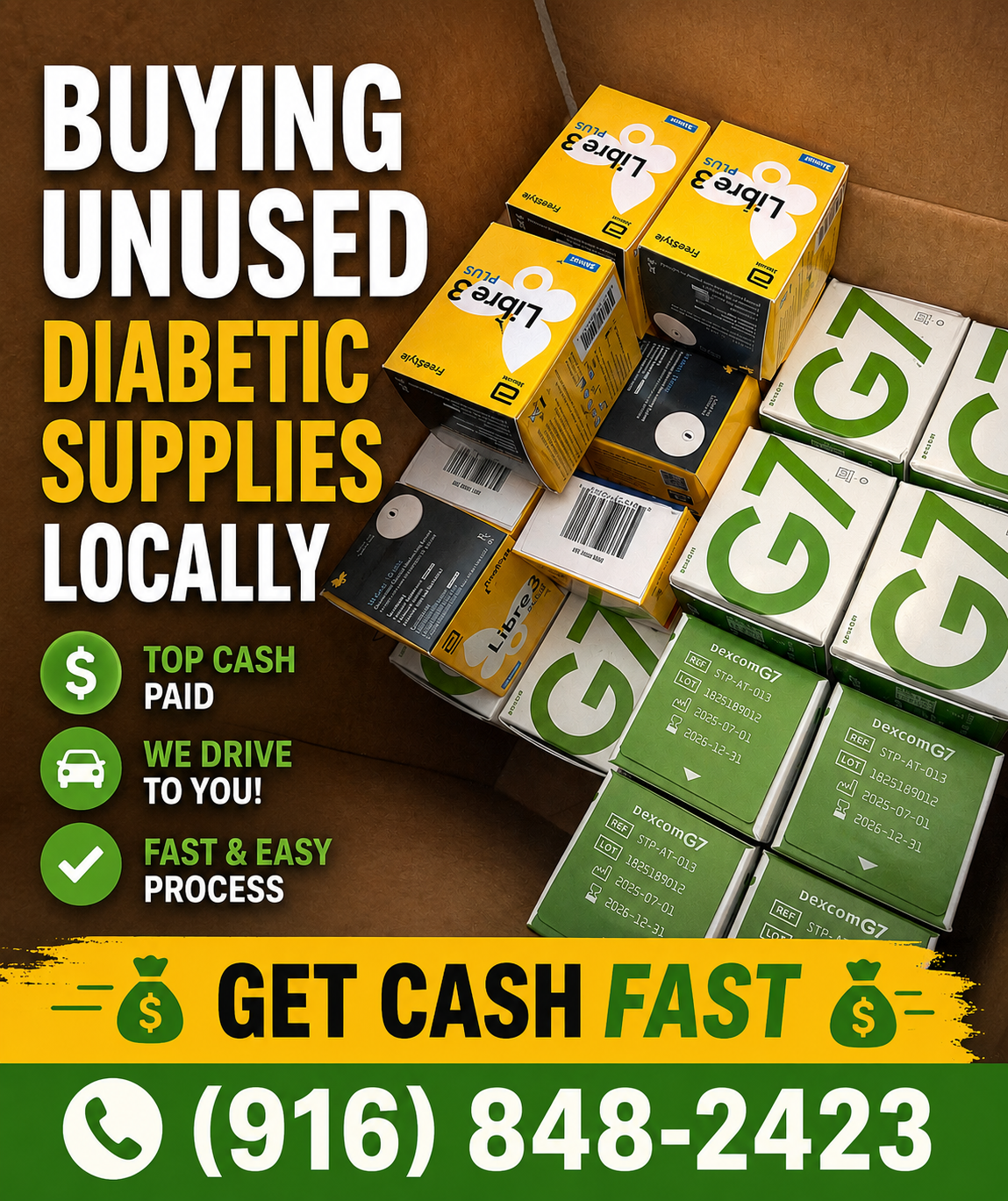 NorCal Diabetic Strip Buyback Facebook ad