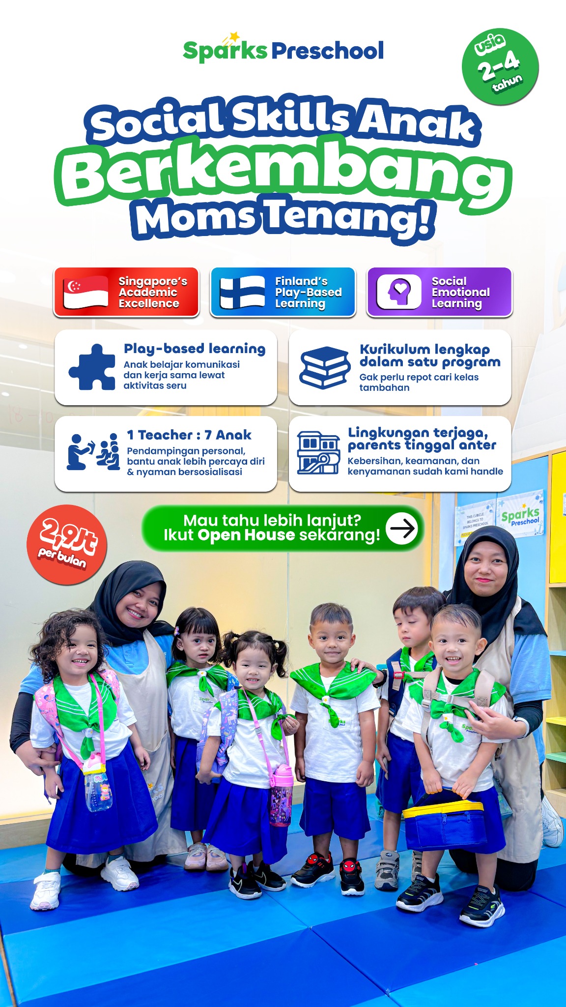 Sparks Preschool Facebook ad