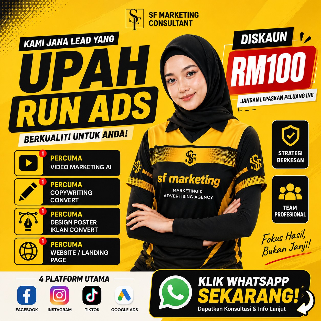 SF Upah Run Ads Facebook ad