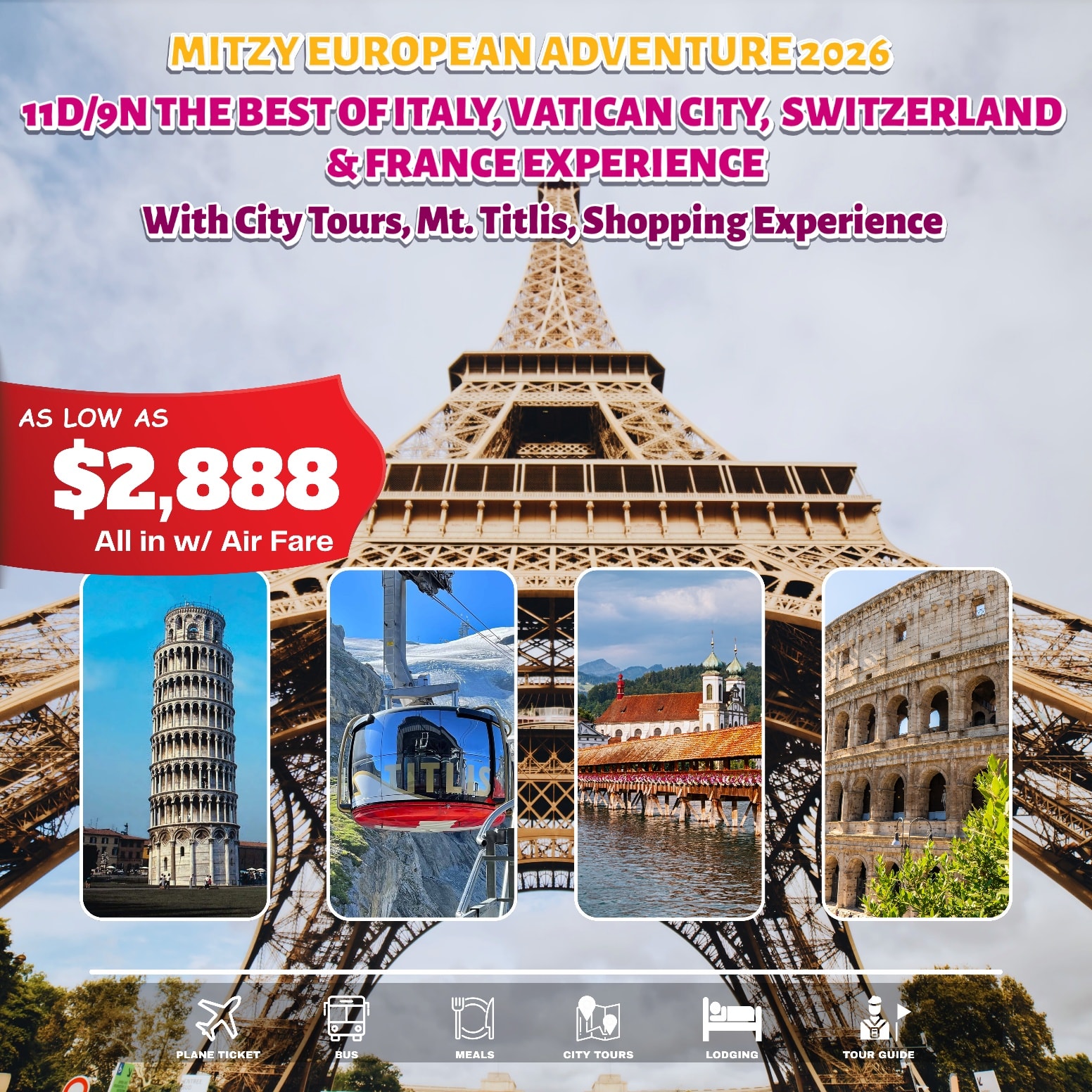 Mitzy Travel and Tours Facebook ad