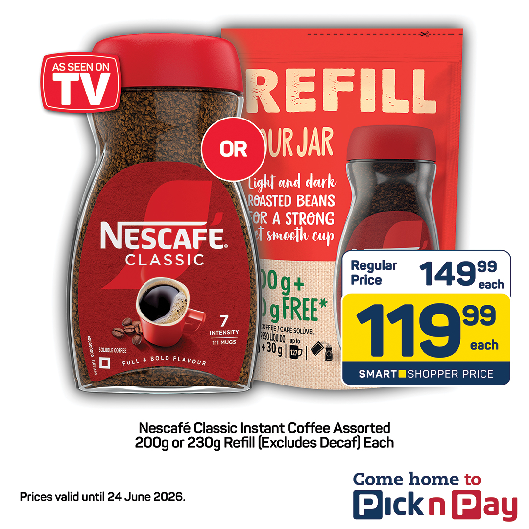 Pick n Pay Facebook ad: Your winter grocery run, upgraded.