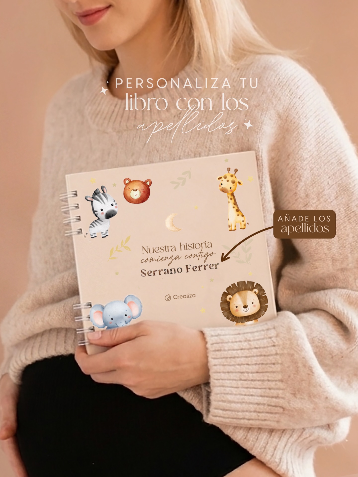 Crealiza Facebook ad: Nuestro libro de embarazada lo creamos para que…