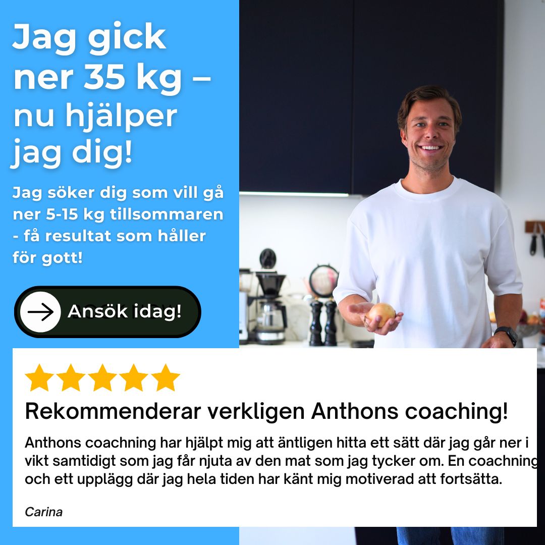 Anthon Hellman - Online Coach Facebook ad: Lämna in en intresseanmälan!
