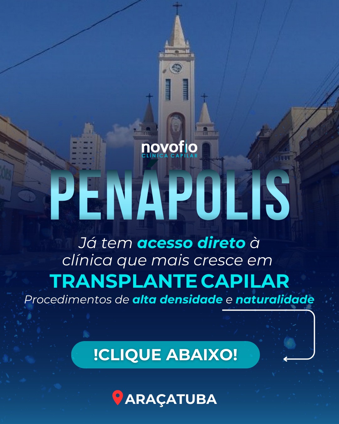 Novofio Araçatuba Clínica Capilar Facebook ad