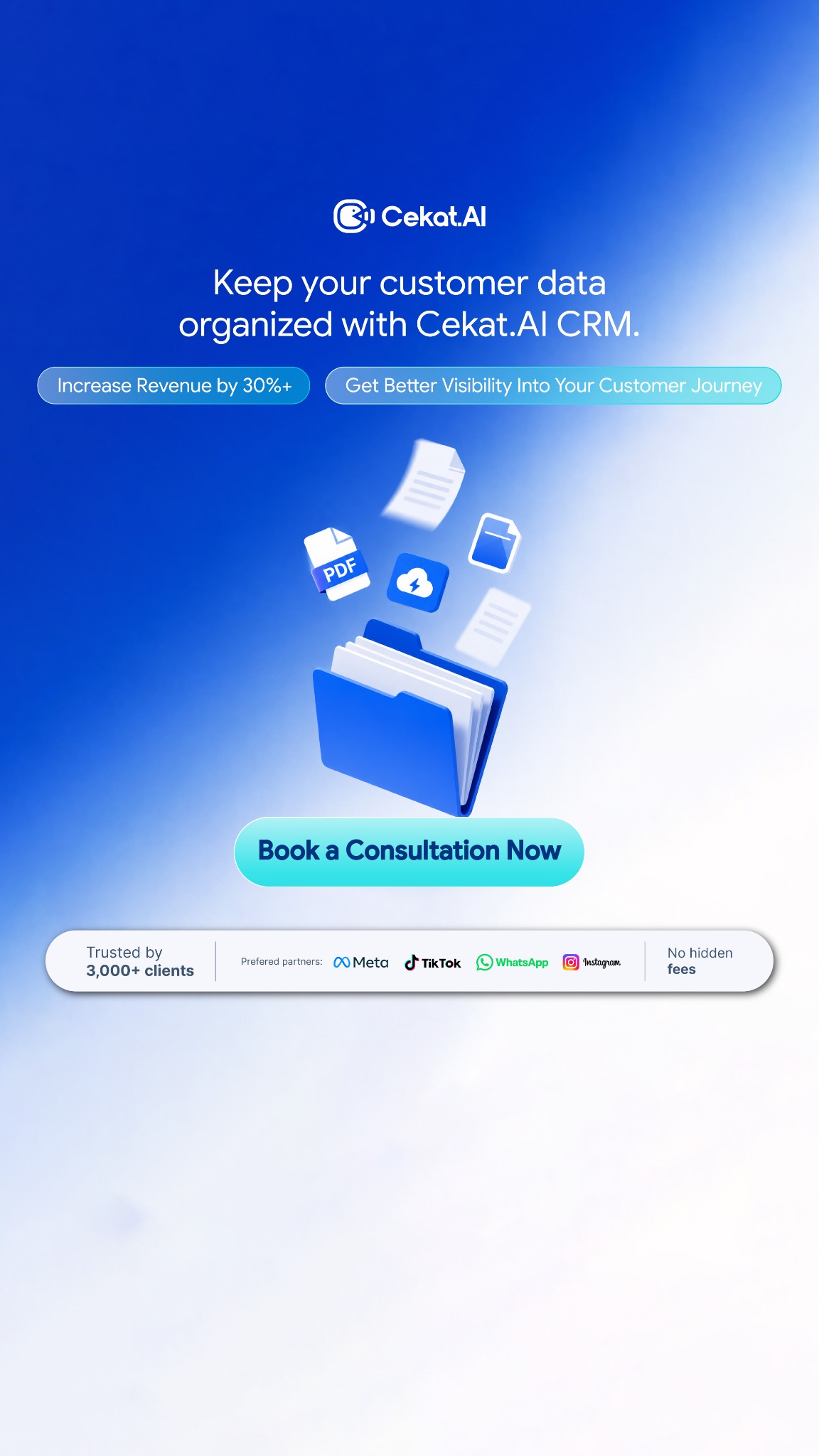 Cekat.AI Facebook ad: Turn Messy Customer Data Into Revenue