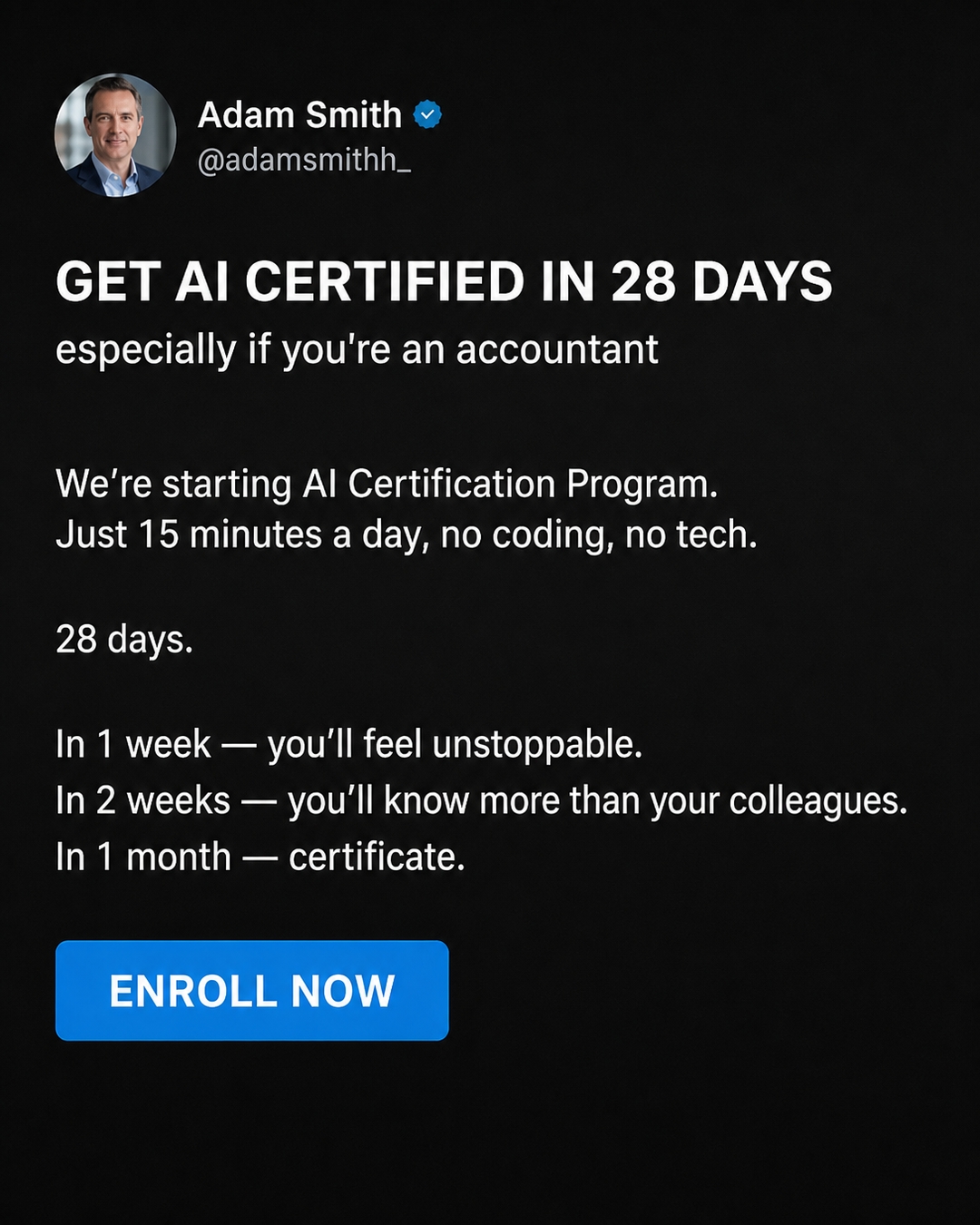 AI Simplified Facebook ad