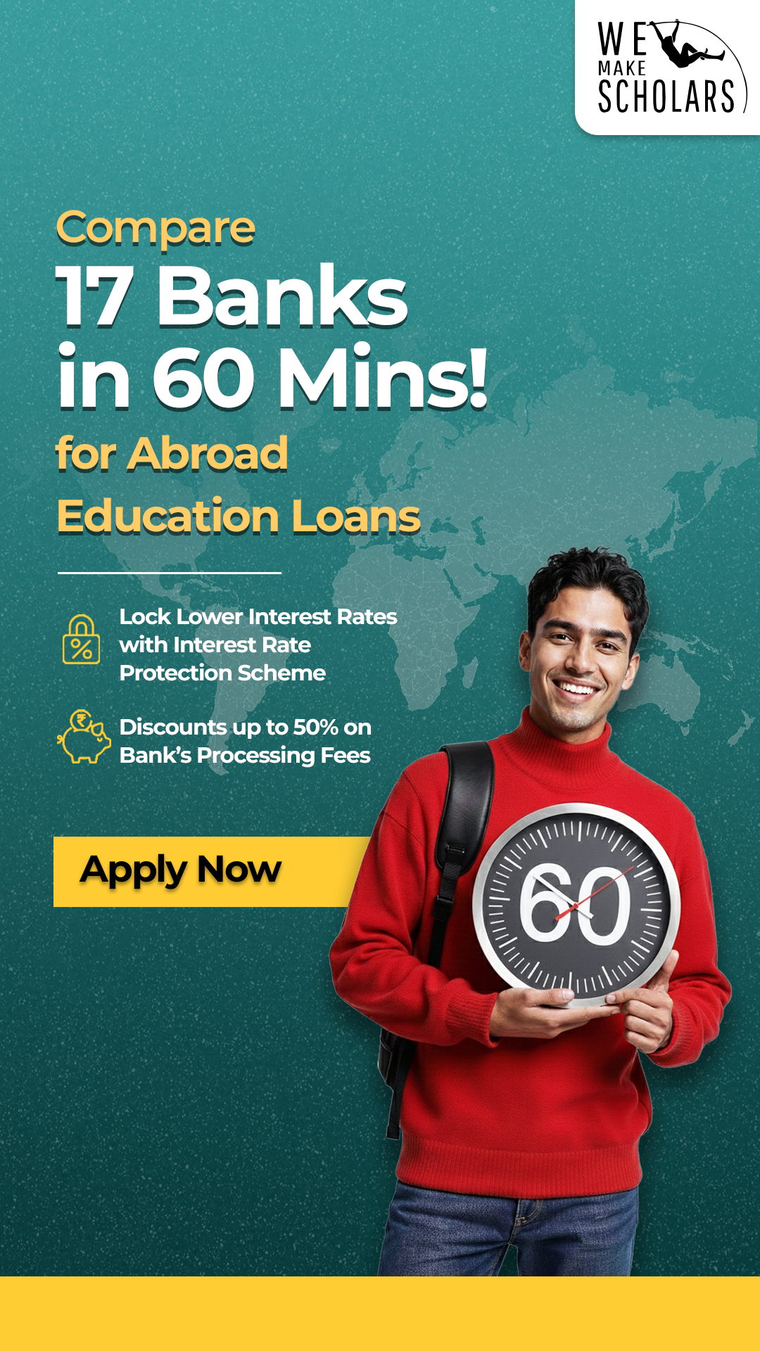 WeMakeScholars.com Facebook ad from Jan 12, 2026