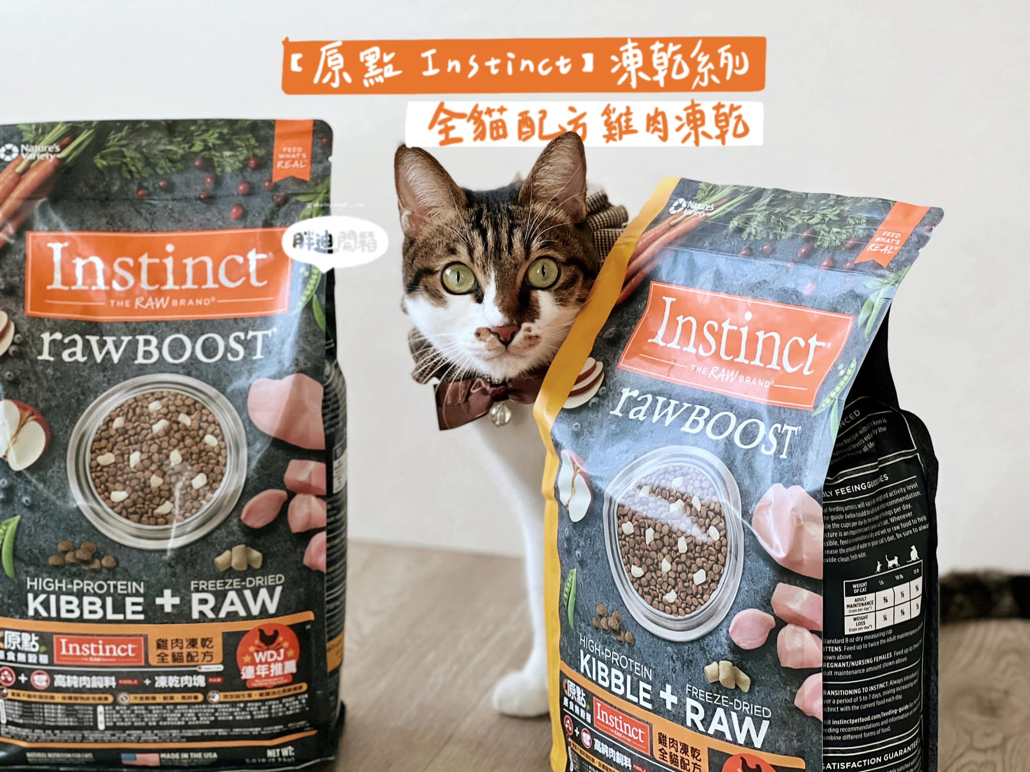 胖迪喵開箱 Facebook ad: 來嚐嚐貓友推薦乾乾-原點Instinct的凍乾系列