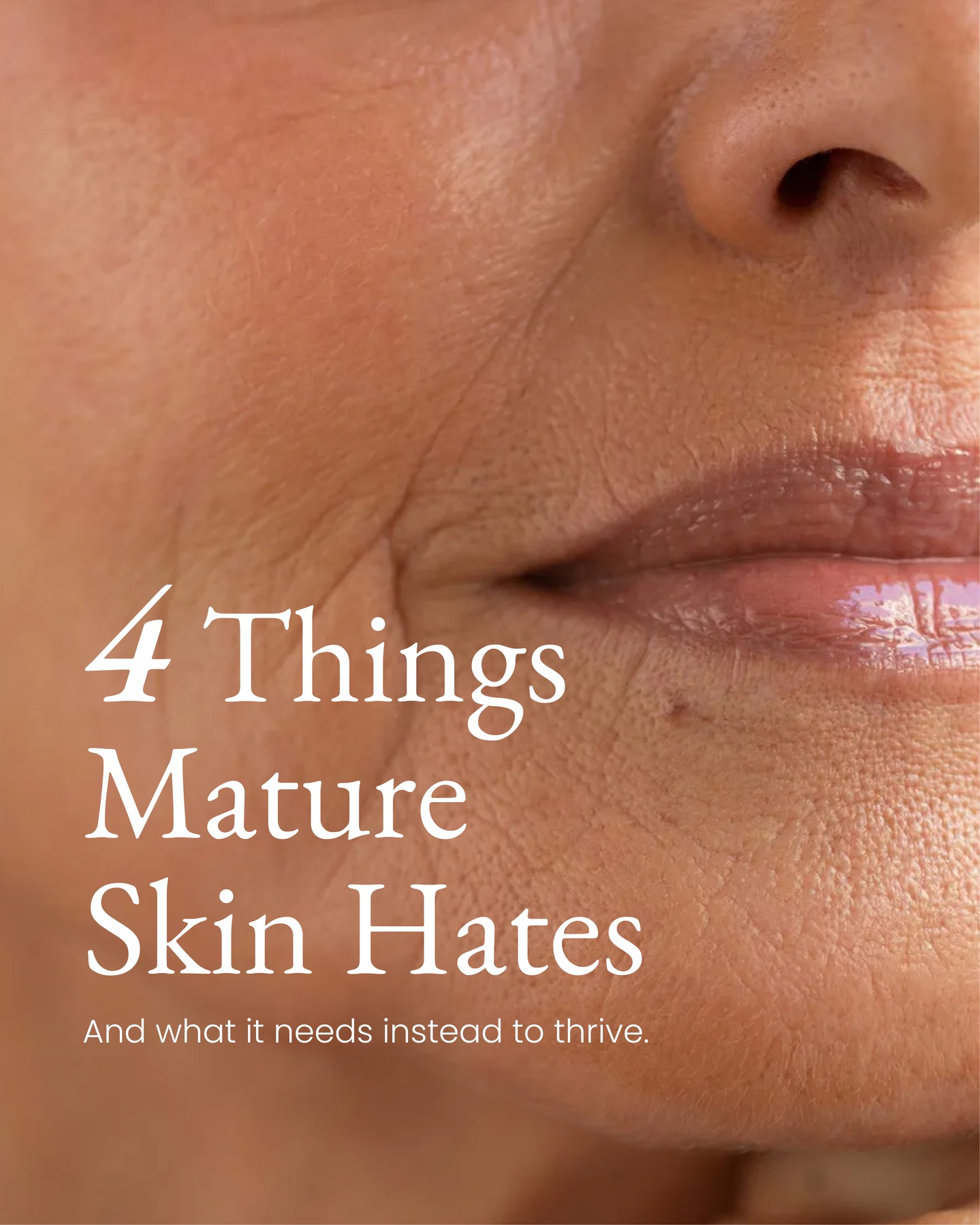 Maroon House Facebook ad: Your skin changes
