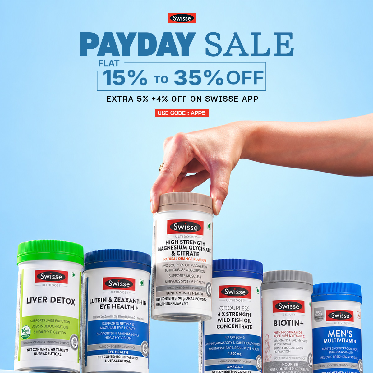 Swisse India Facebook ad: Payday Sale