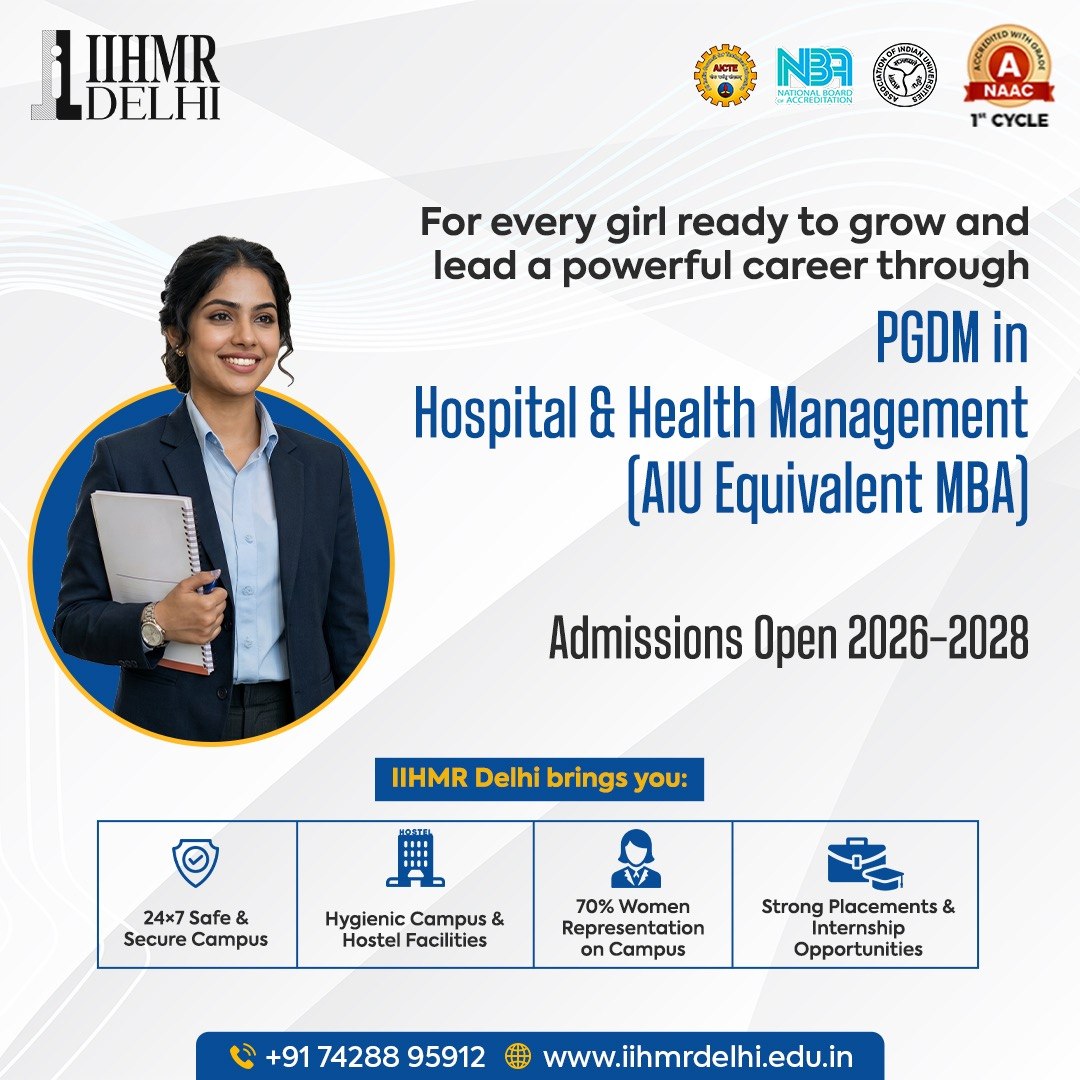 International Institute of Health Management Research, Delhi Facebook ad