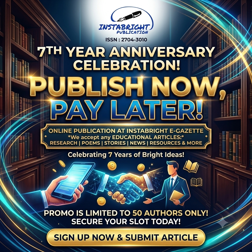 Instabright Publication Facebook ad: Publish Now, Pay Later! 7th Anniversary Promo