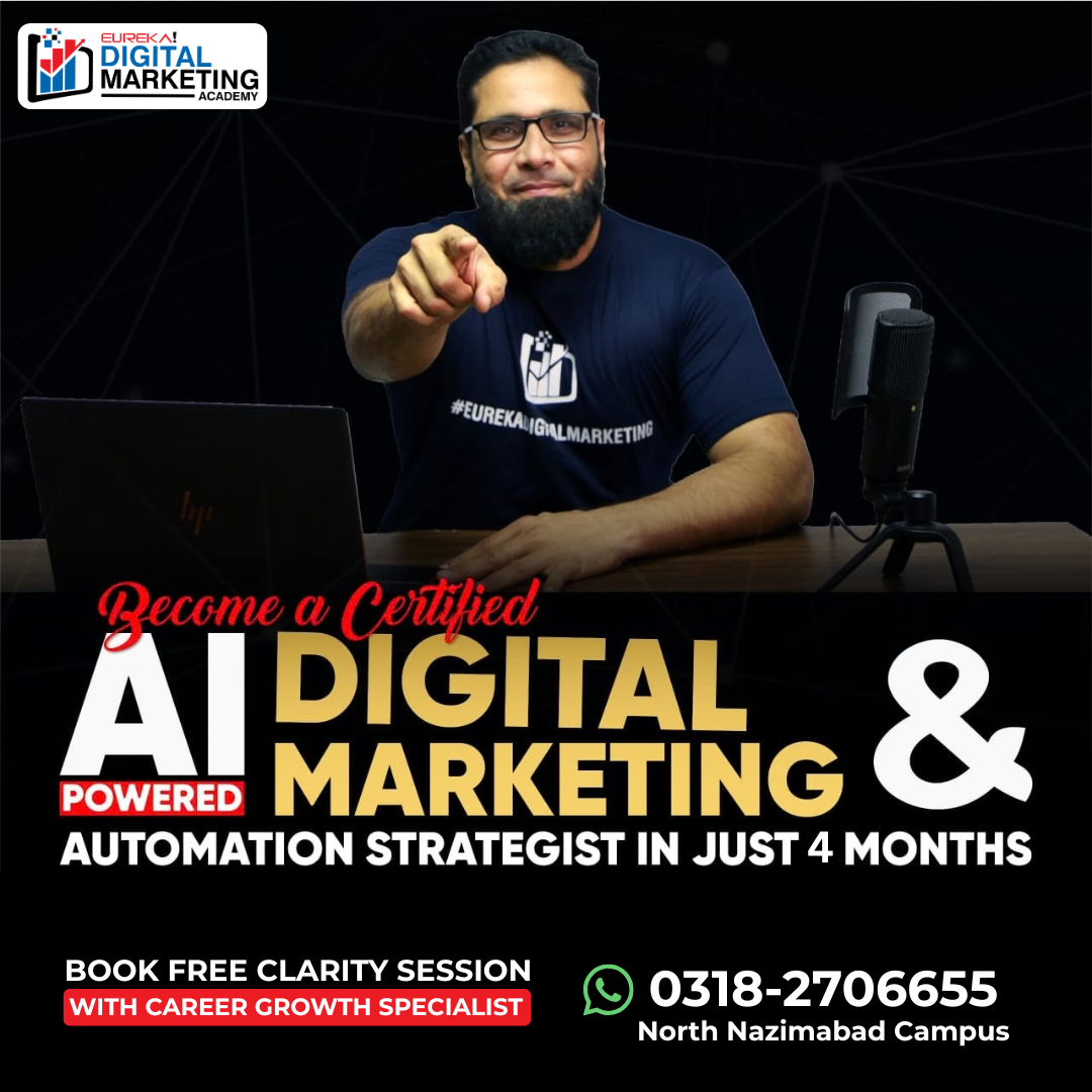 Eureka Digital Marketing Facebook ad: Become an AI Powered Digital Marketing & Automation…
