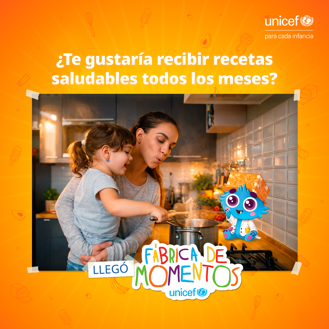 UNICEF Uruguay Facebook ad: Suscribite hoy y recibí recetas saludables + planificador…