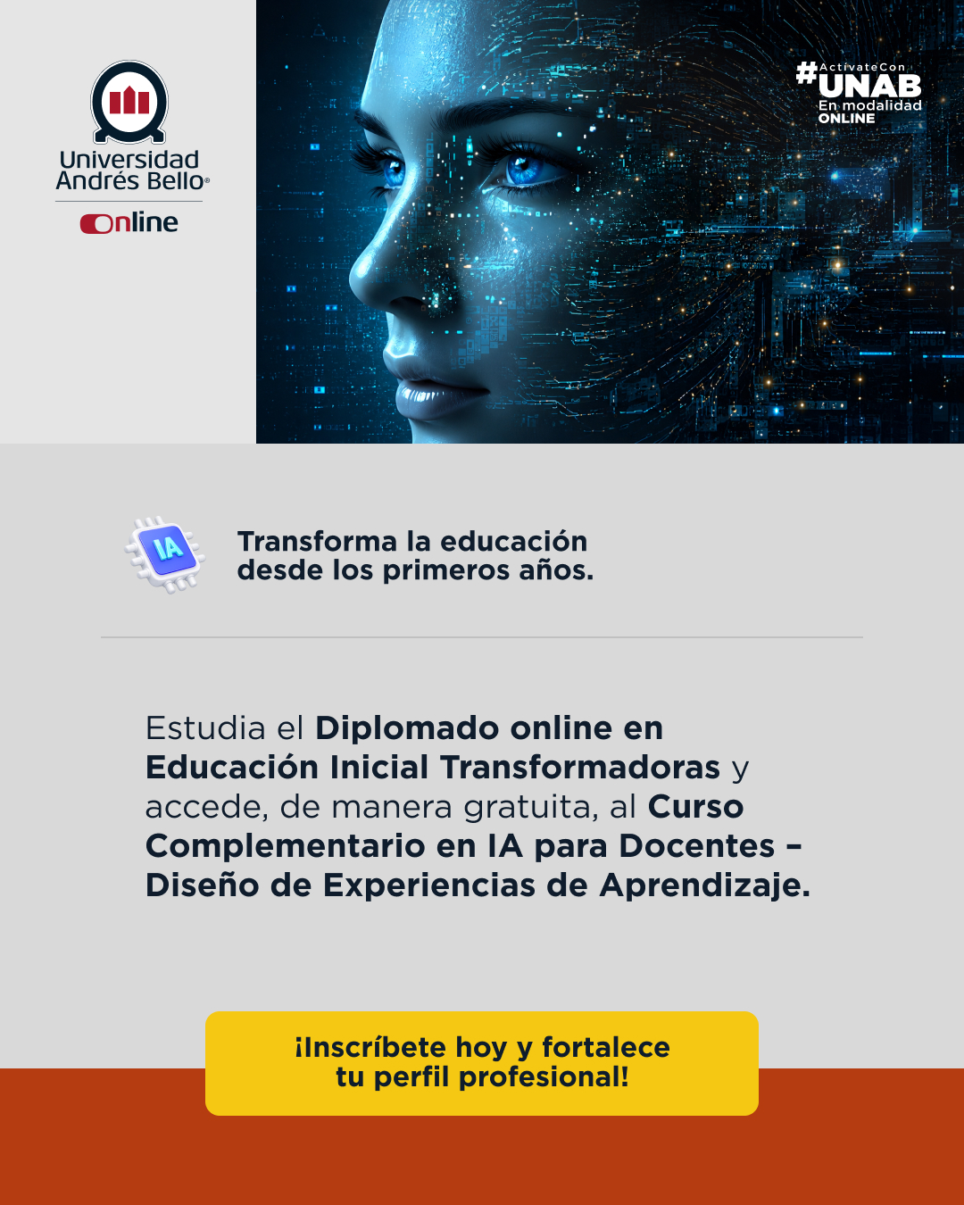 UNAB Modalidad Online Facebook ad from Aug 21, 2026