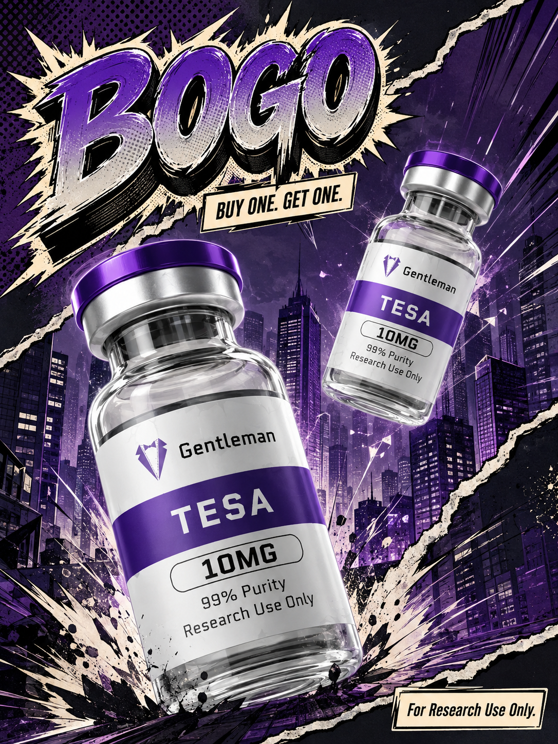 Gentlemen Science Department Facebook ad: BOGO Event Live at Gentleman