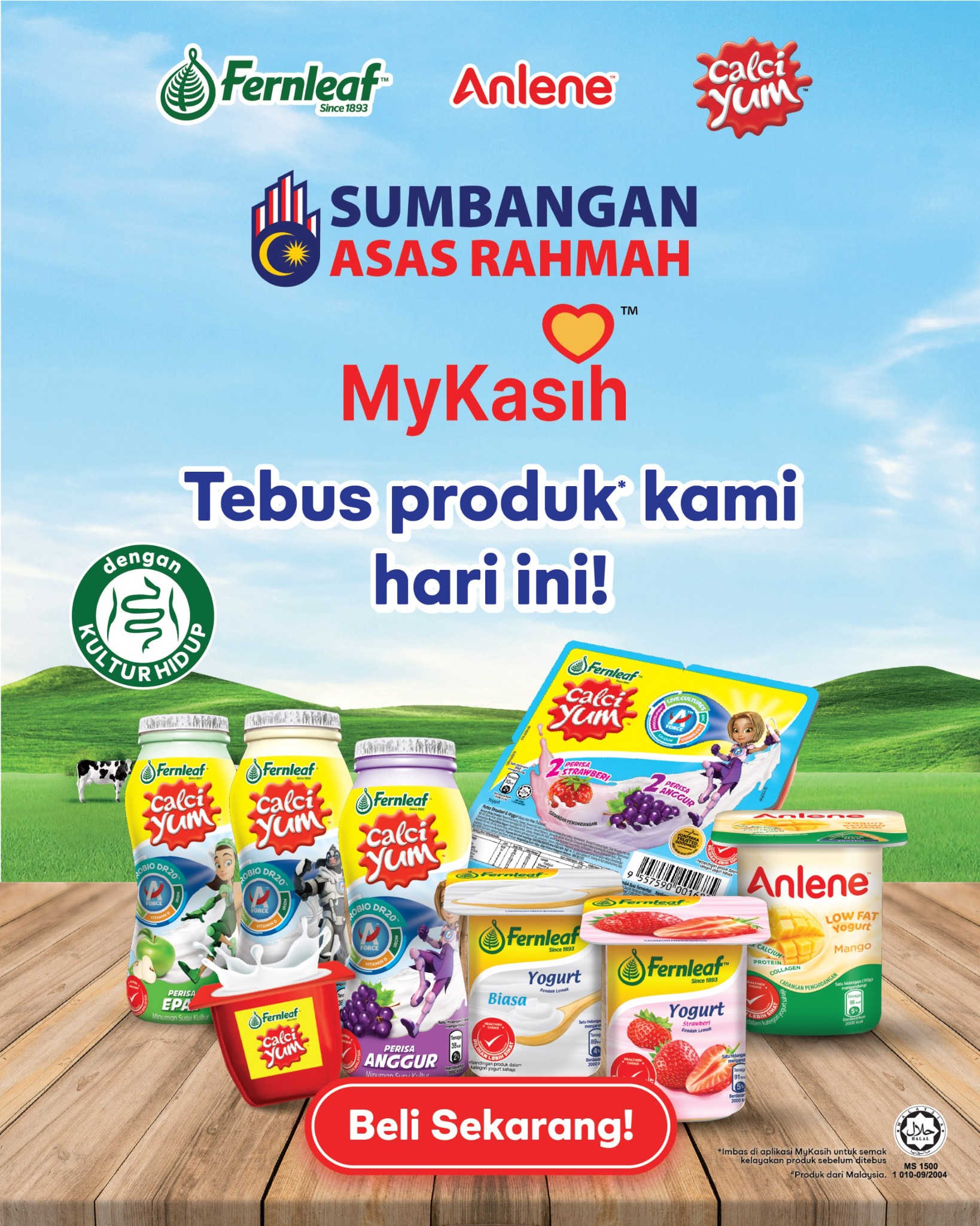 Fernleaf Malaysia Facebook ad: Fernleaf CalciYum, Anlene & Fernleaf Yogurt kini dalam…