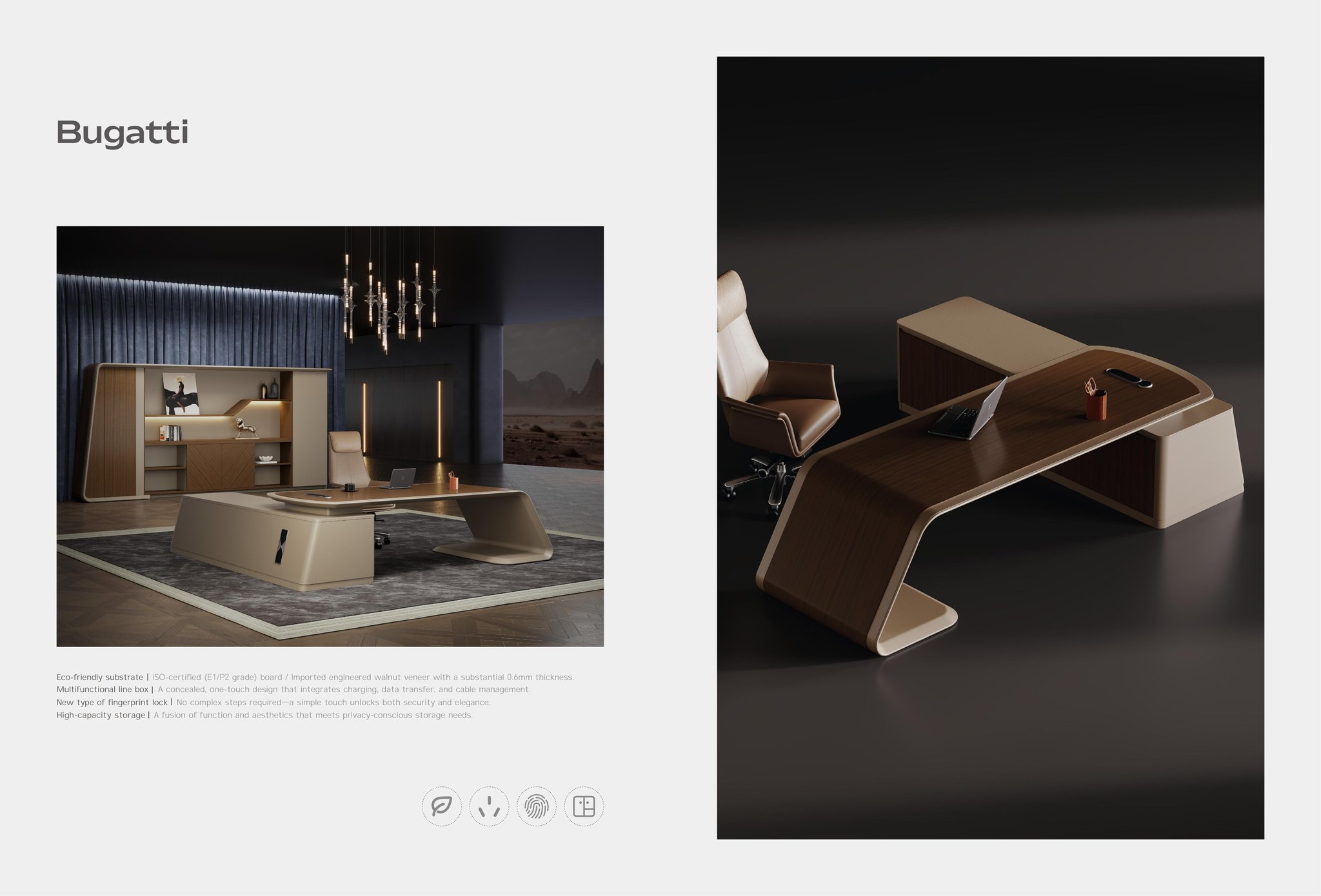 EGROspace Office Furniture Facebook ad: A manager desk with stronger executive character.