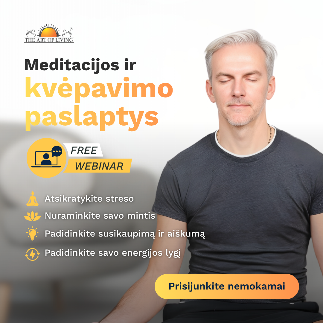 The Art of Living Facebook ad