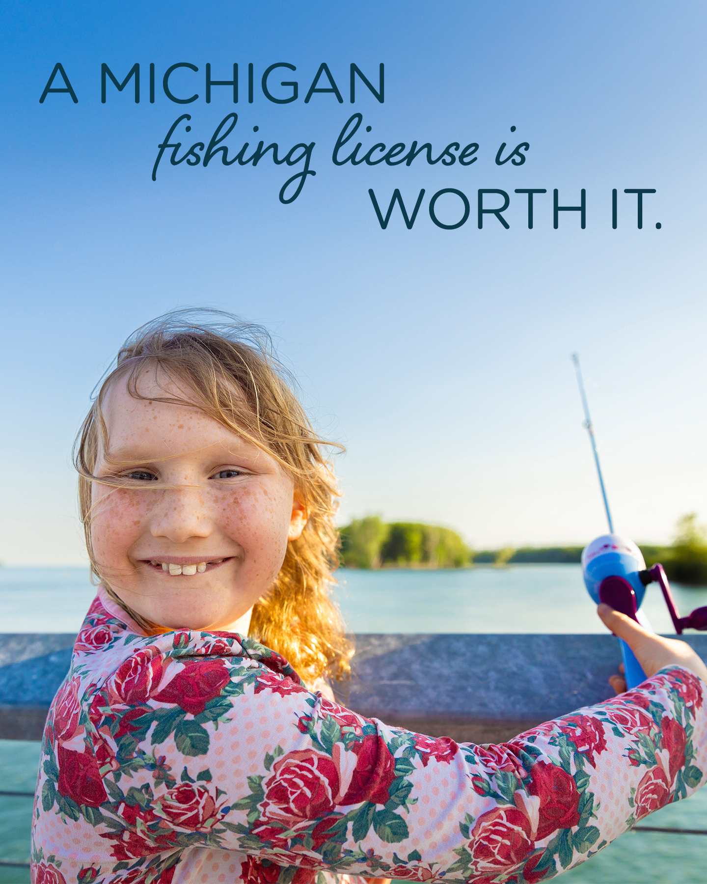 Michigan Department of Natural Resources Facebook ad: Buy a Fishing License