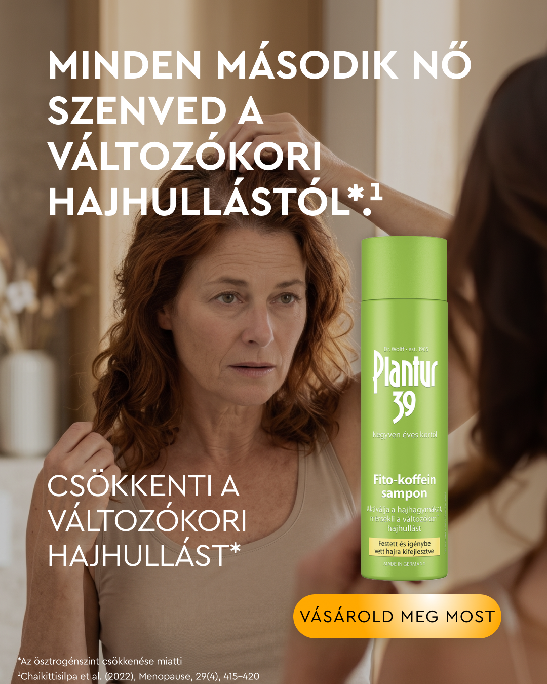 Plantur Facebook ad: Láthatóan erősebb haj 3 hónap alatt