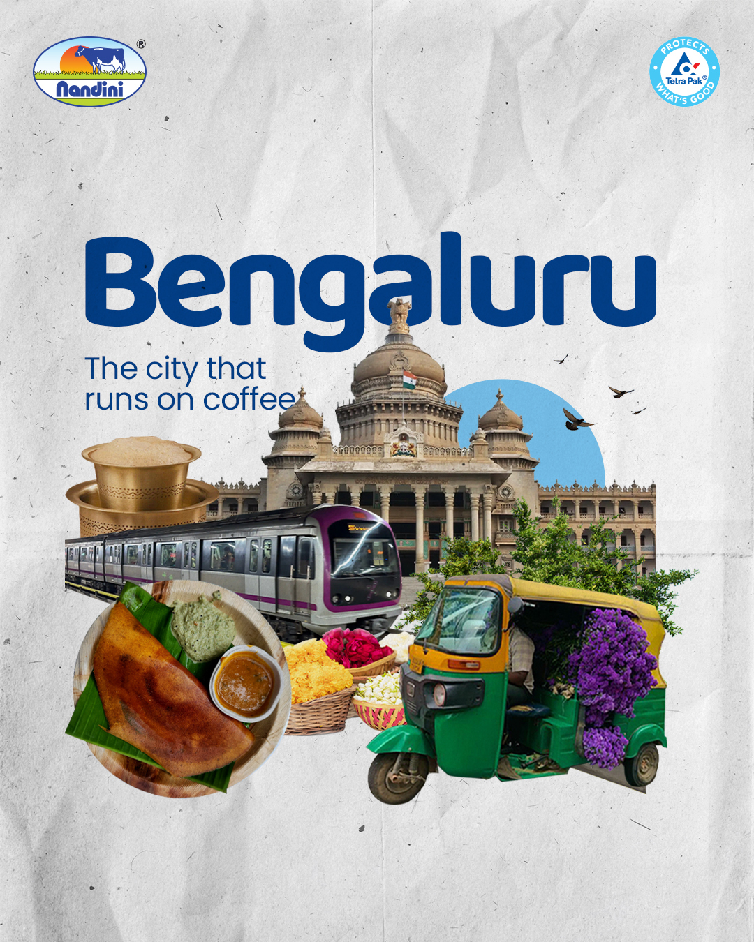 Nandini Good Life Facebook ad: Bengaluru runs on coffee, traffic, and a prayer…