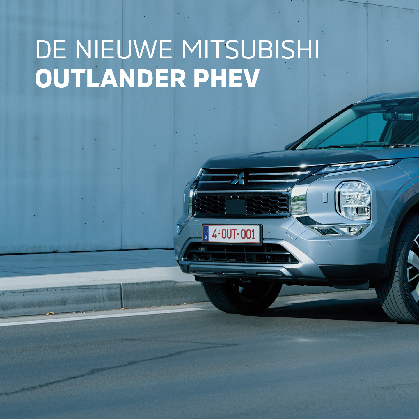 Mitsubishi Motors Belux Facebook ad: De Mitsubishi Outlander PHEV.