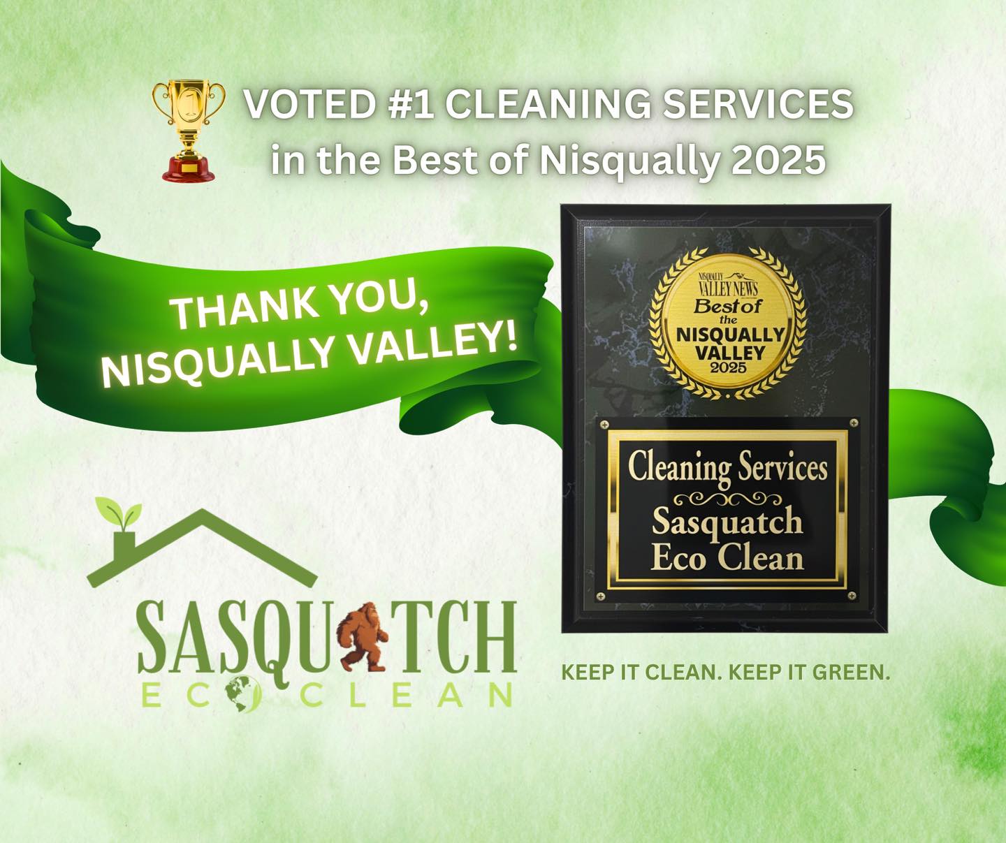 Sasquatch Eco Clean Facebook ad
