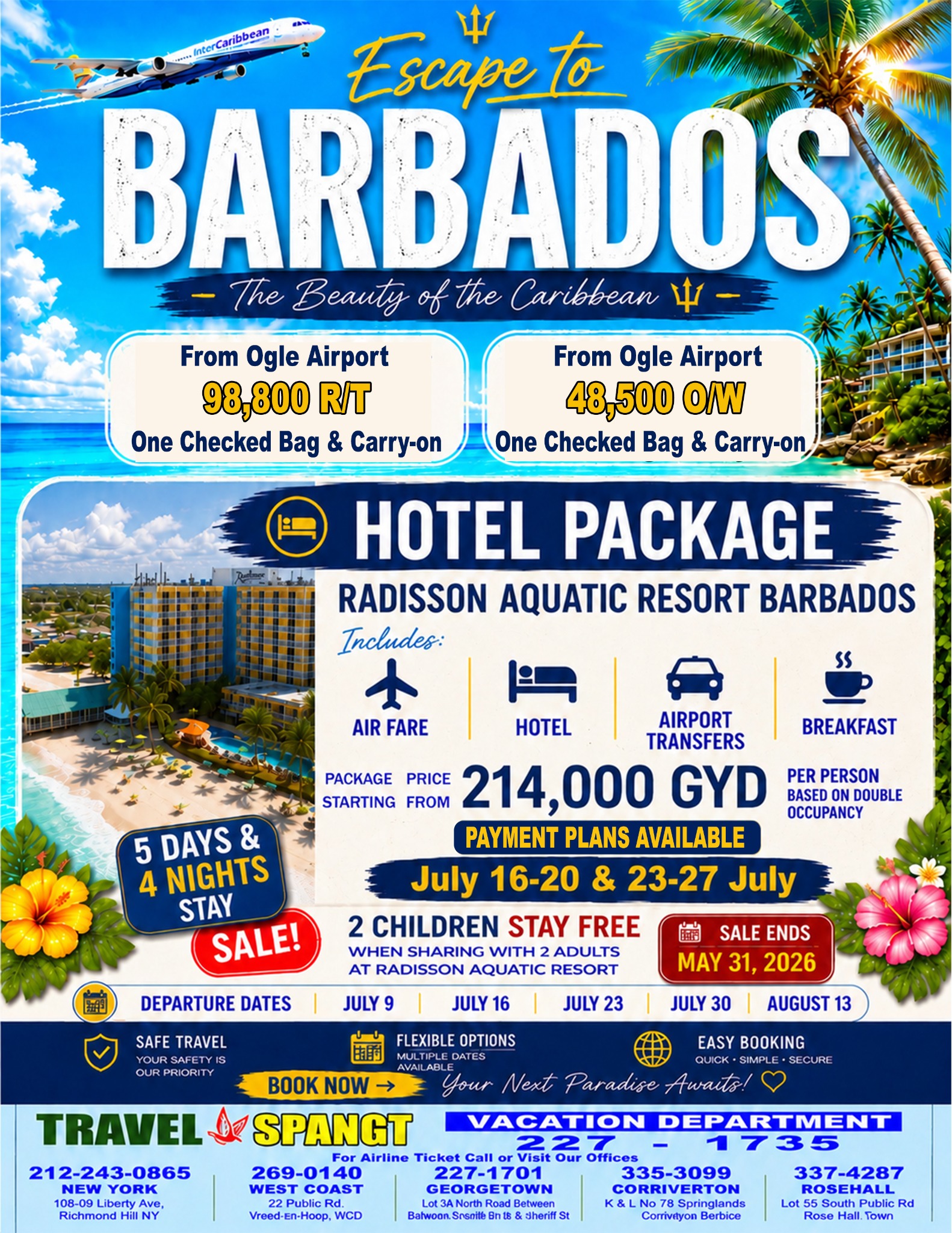 Travelspangt Inc Facebook ad