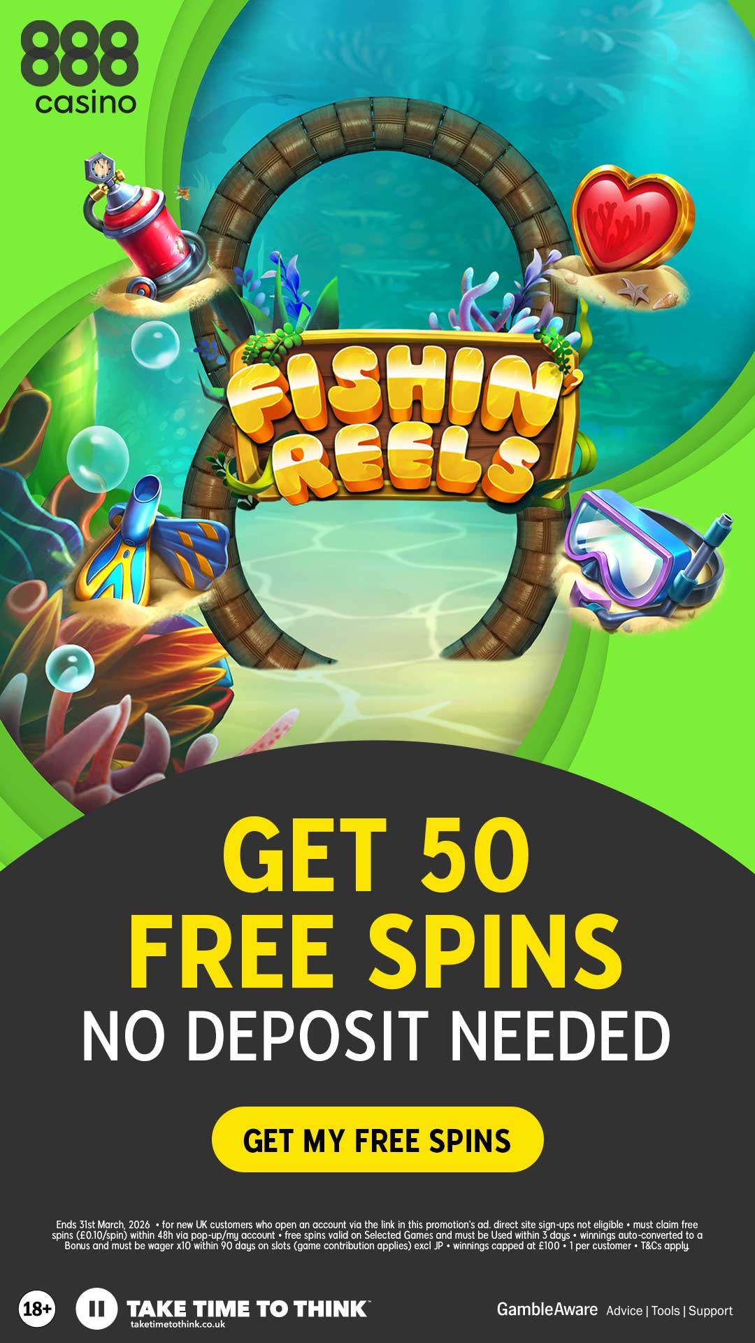 888casino Facebook ad