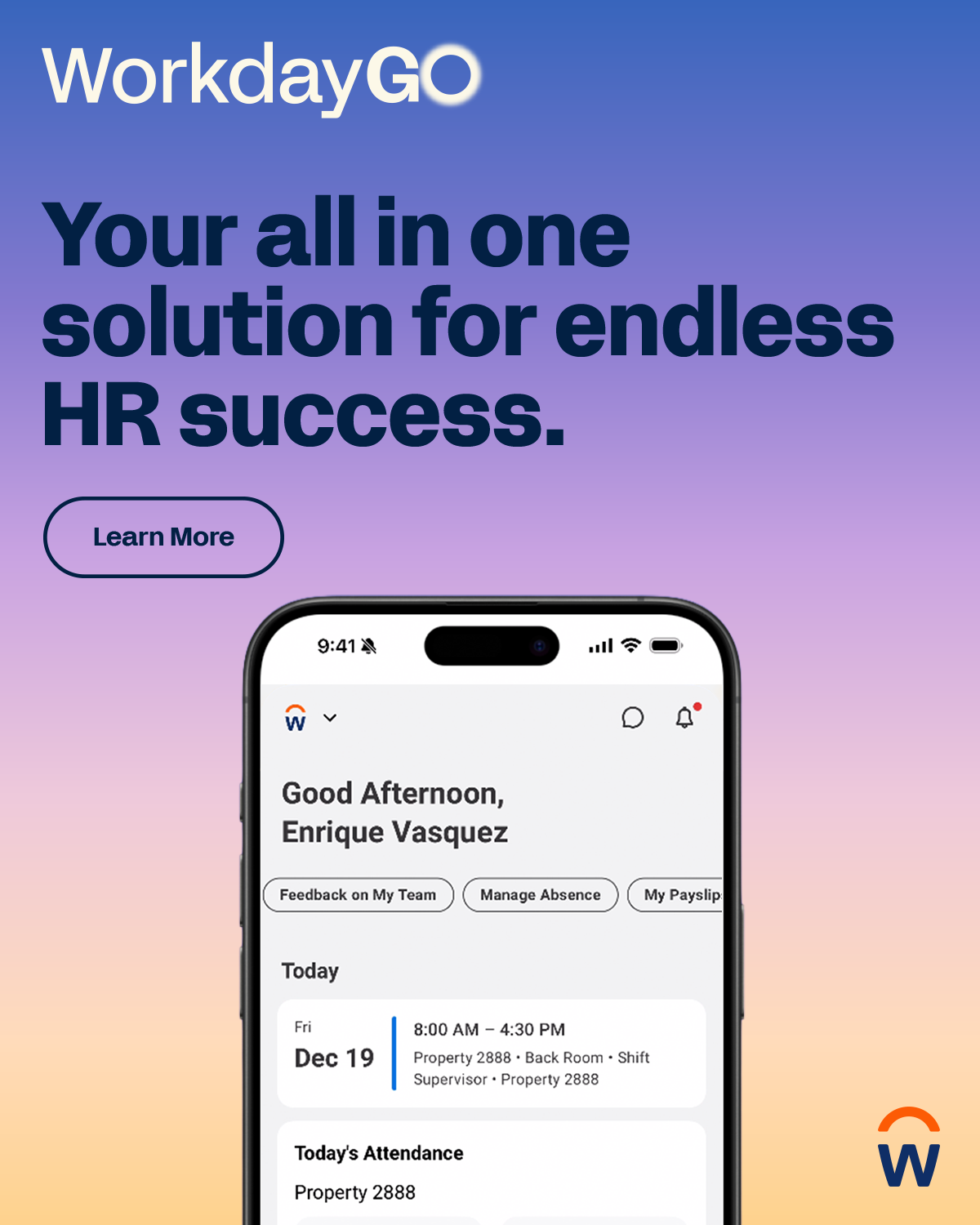 Workday Facebook ad