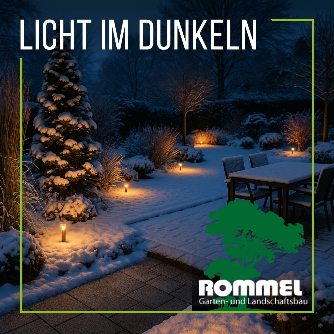 Rommel GmbH Facebook ad: Licht im Dunkeln, kleine Akzente, große Wirkung