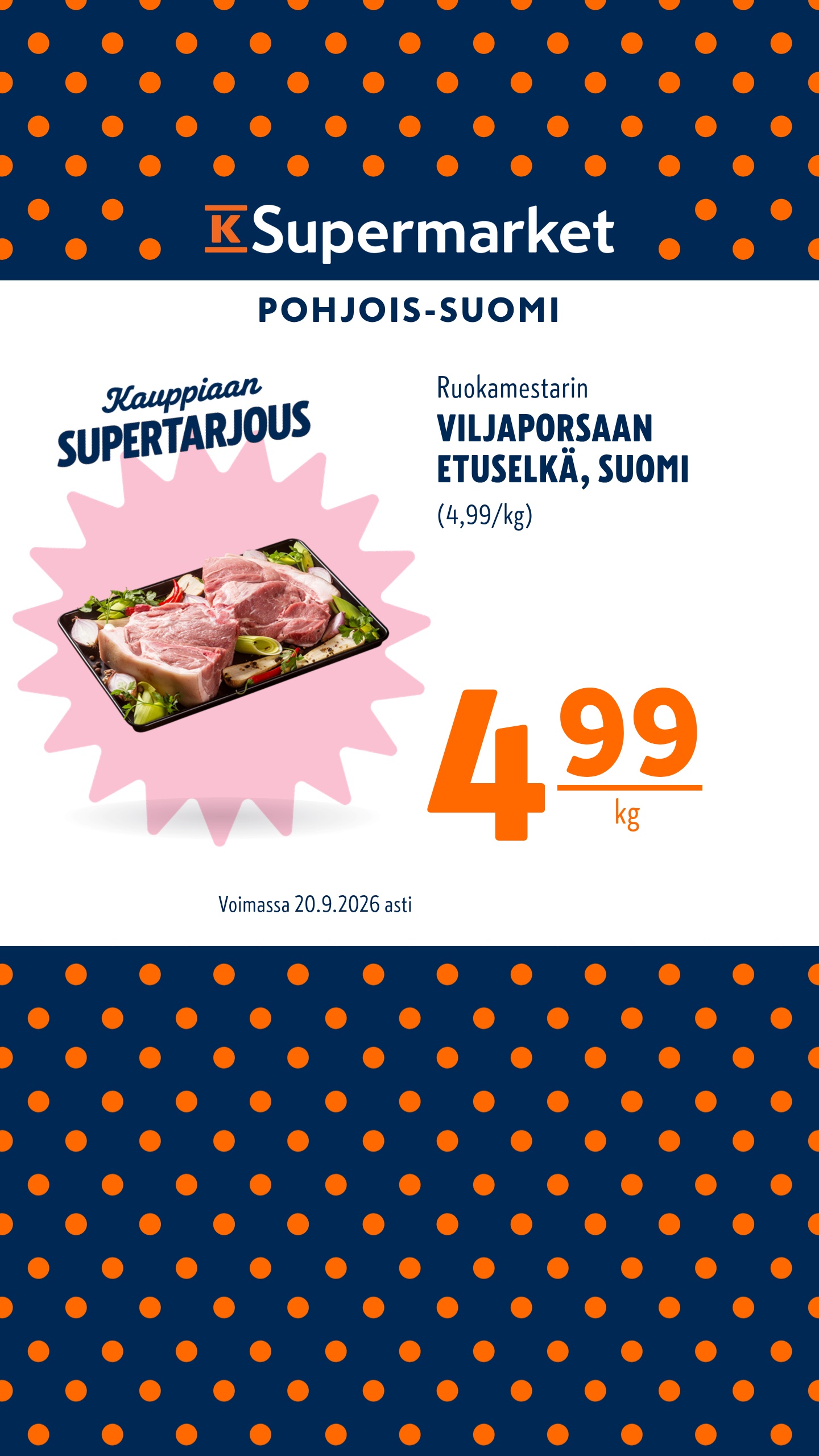 K-Supermarket Facebook ad: Katso tarjoukset