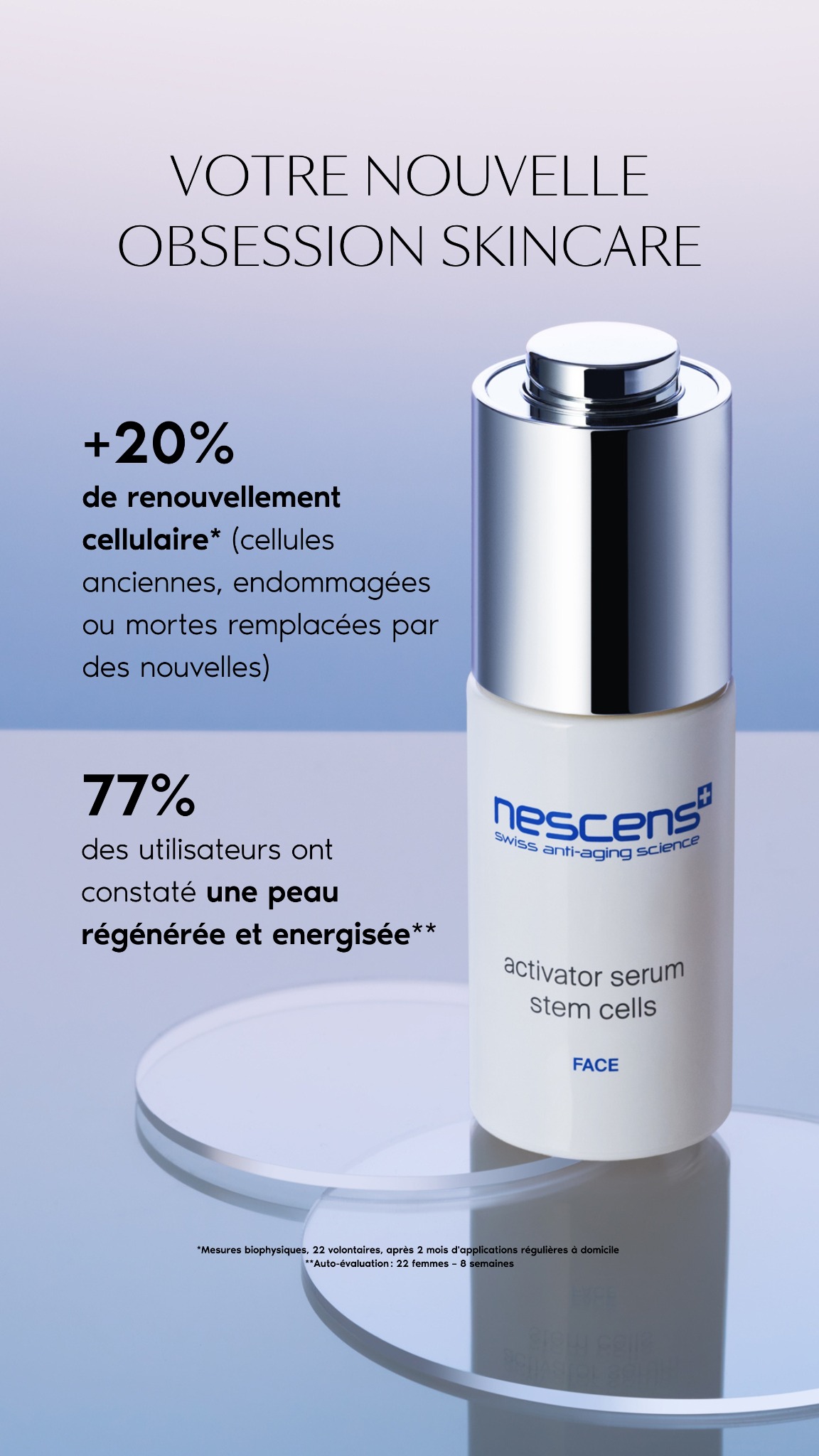 Nescens Switzerland Facebook ad from Jan 12, 2026