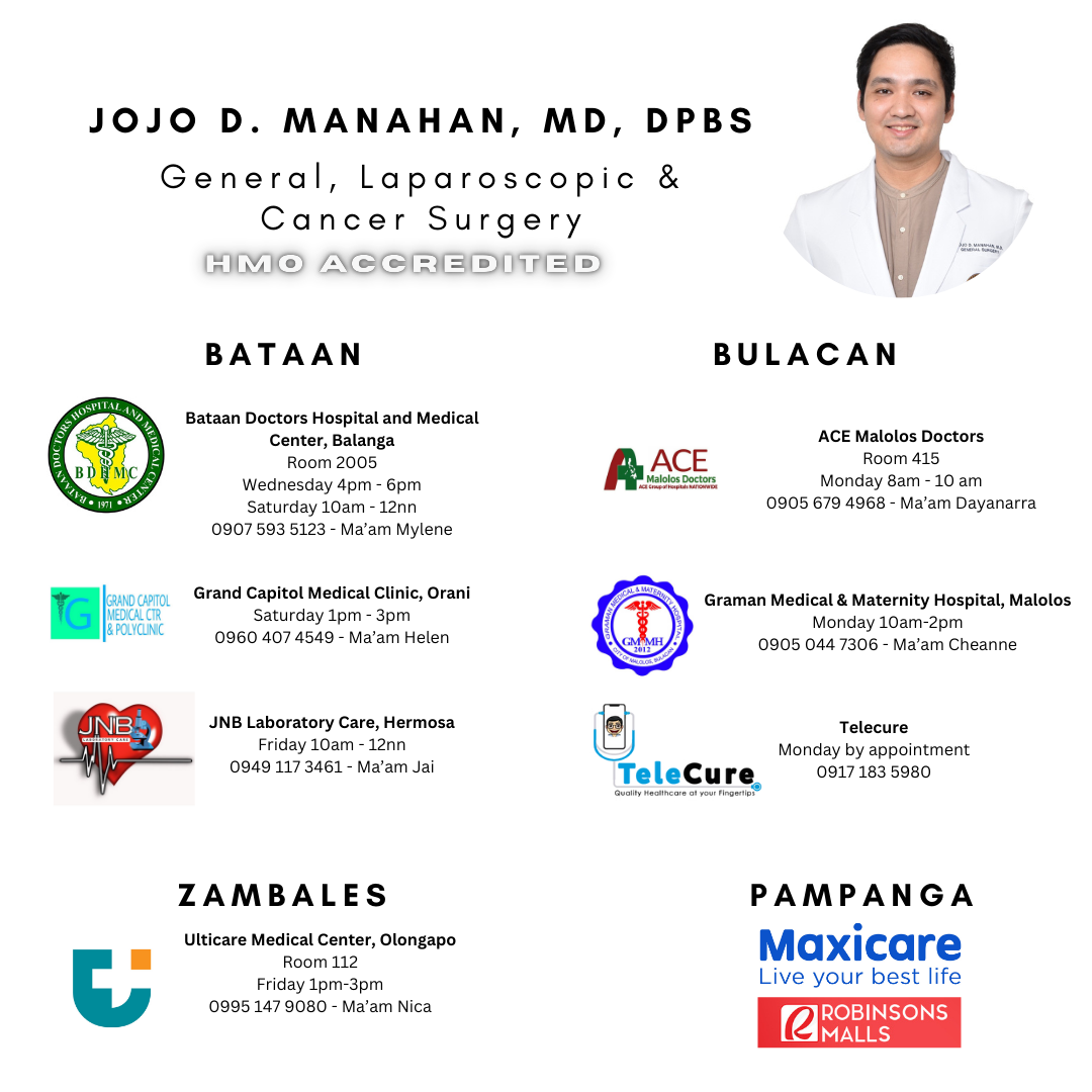 Dr. Jojo D. Manahan - General Surgery Facebook ad from Feb 1, 2026