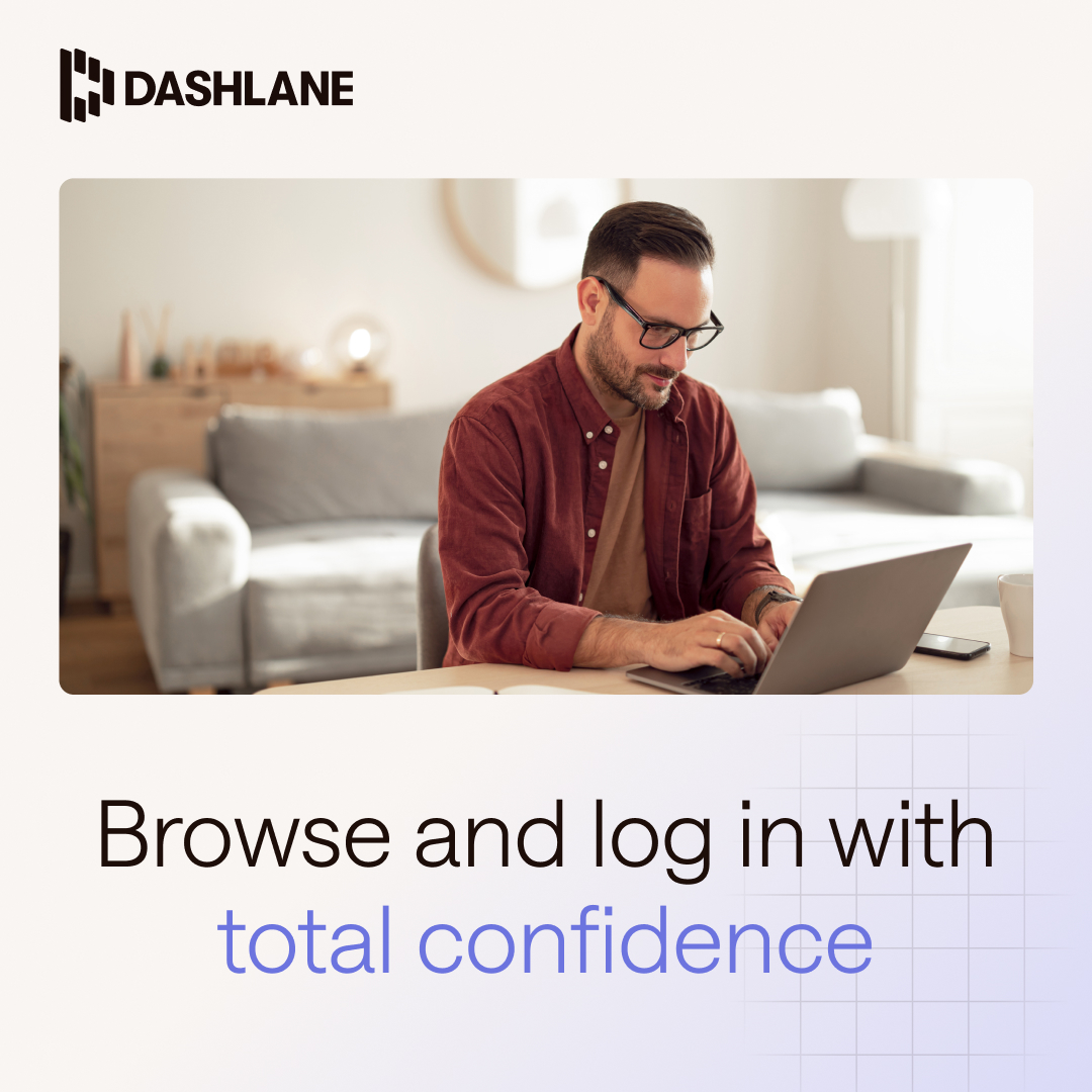 Dashlane Facebook ad