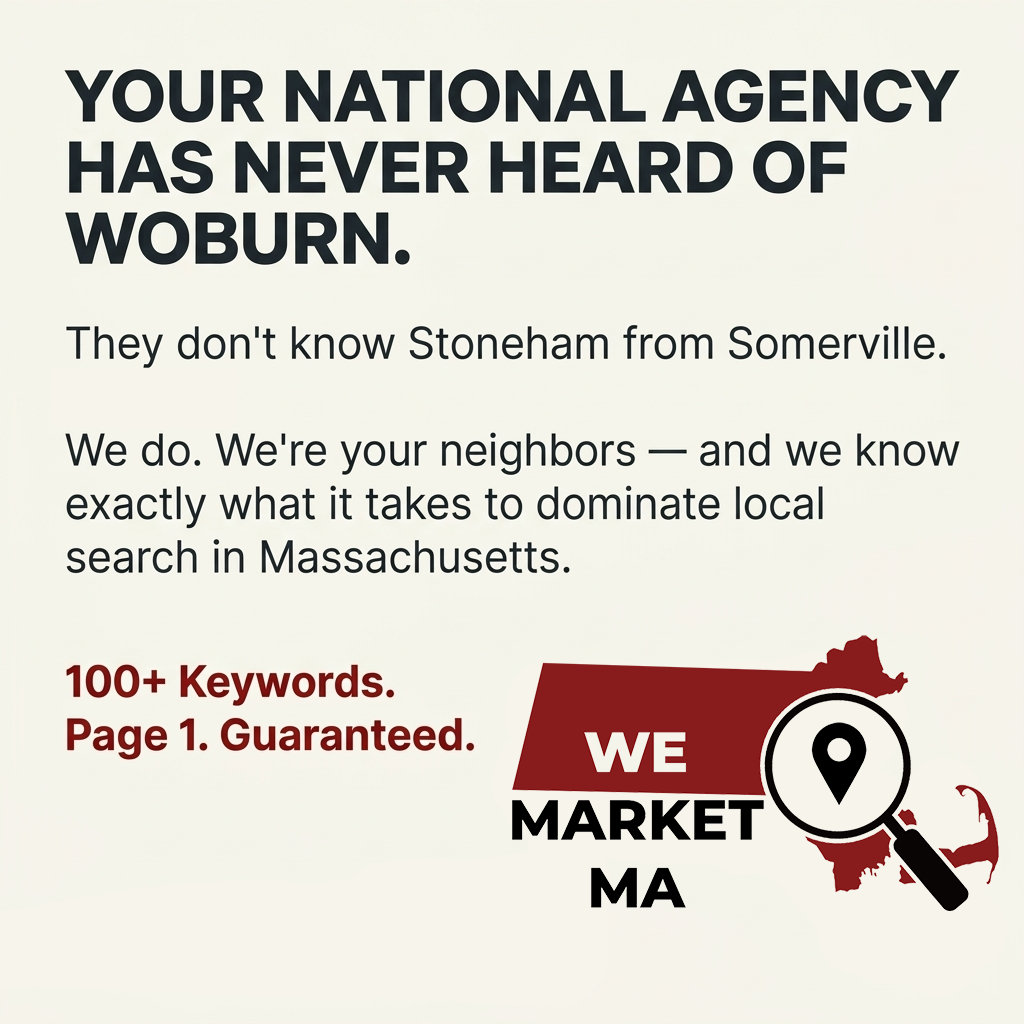 We Market MA Facebook ad: Your Local Marketing Pros