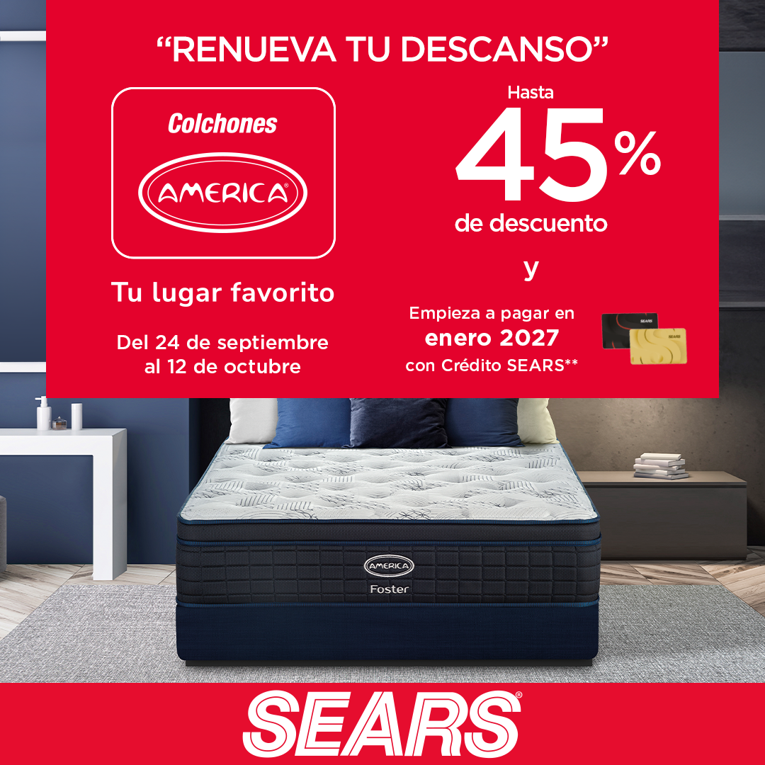 Sears México Facebook ad: ¡En tienda y en línea!