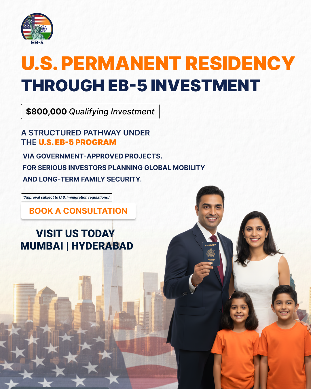 EB5 Indians - Green Card Facebook ad: Tired of H-1B or F-1 uncertainty?