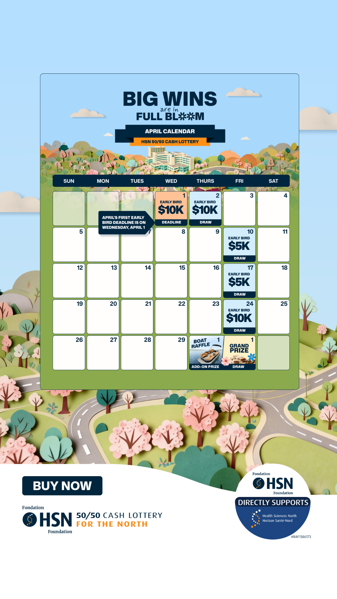 HSN 50/50 Facebook ad