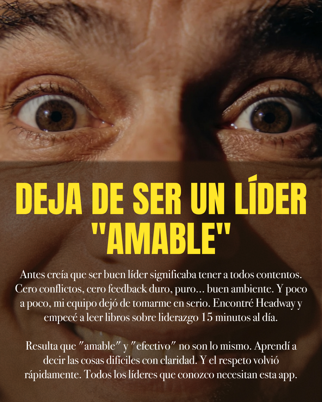 Headway: App de crecimiento diario Español Facebook ad: Una app. Todos los temas que importan. 15 min al día.