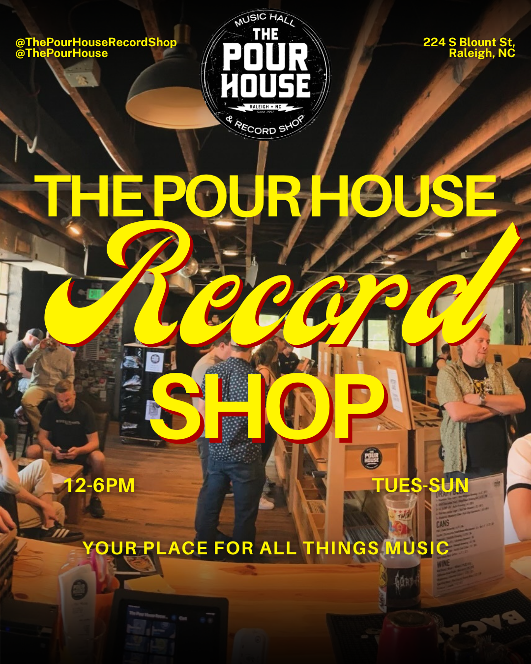 The Pour House Music Hall & Record Shop Facebook ad