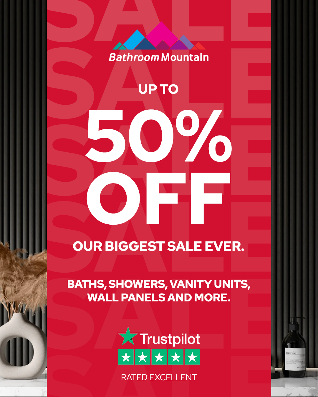 Bathroom Mountain Facebook ad