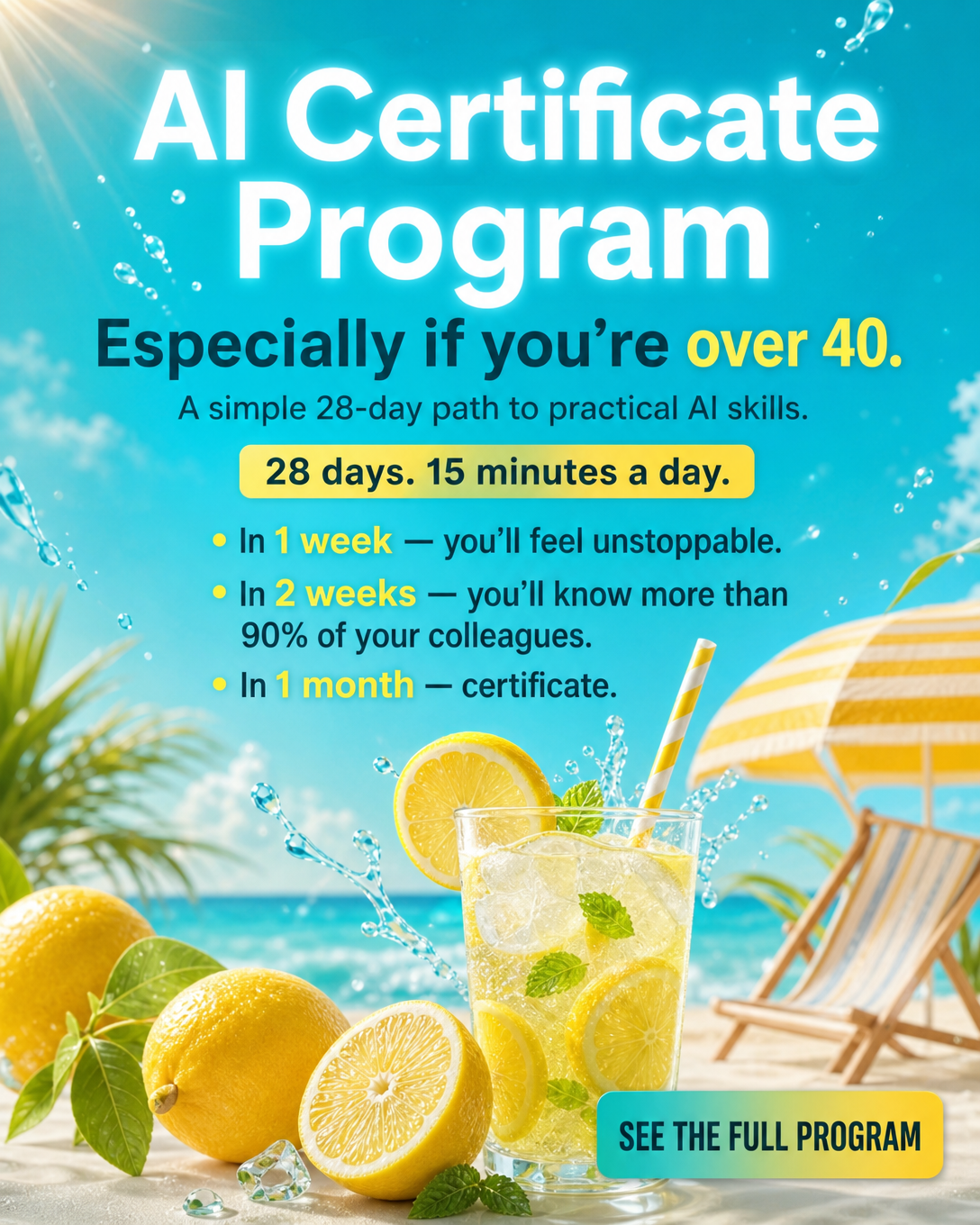 AI Weekly Facebook ad