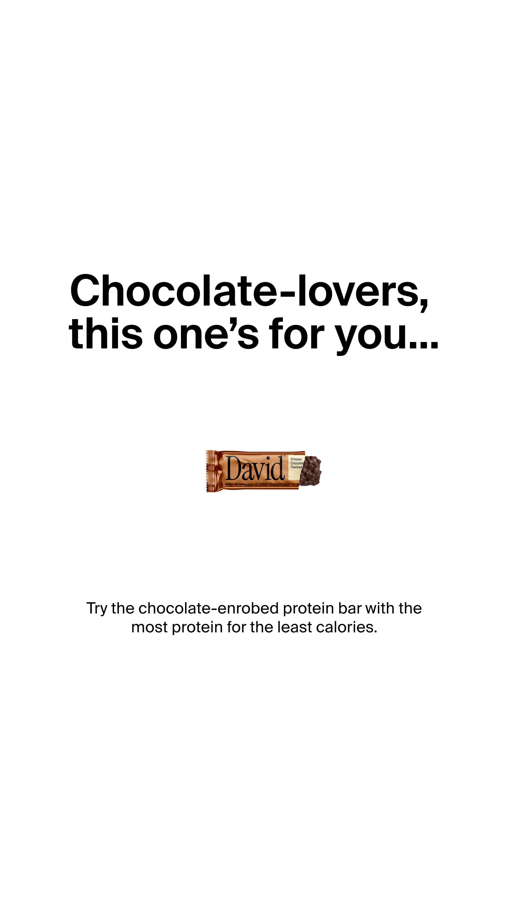 David Protein Facebook ad