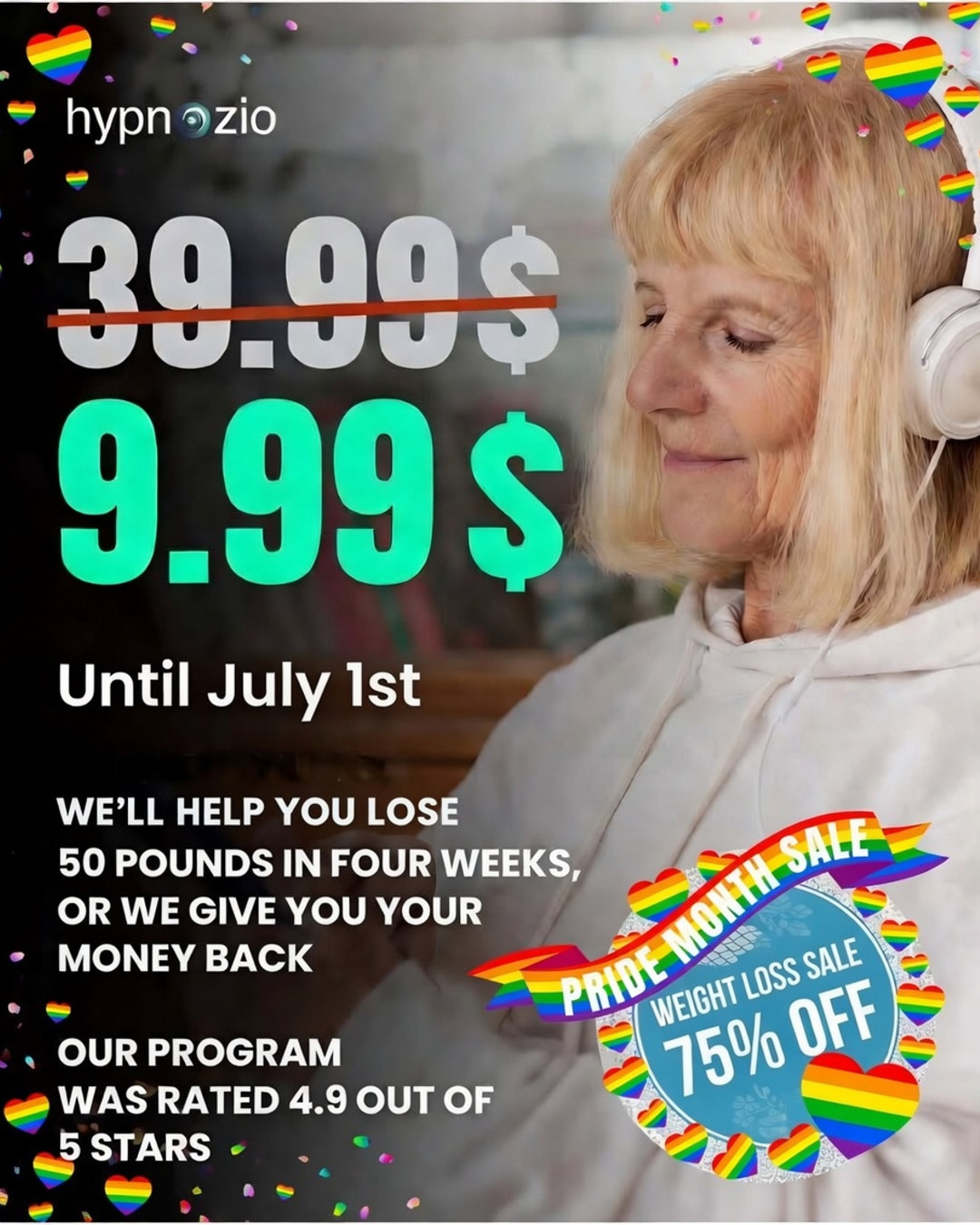 Hypnozio: power of hypnotherapy Facebook ad